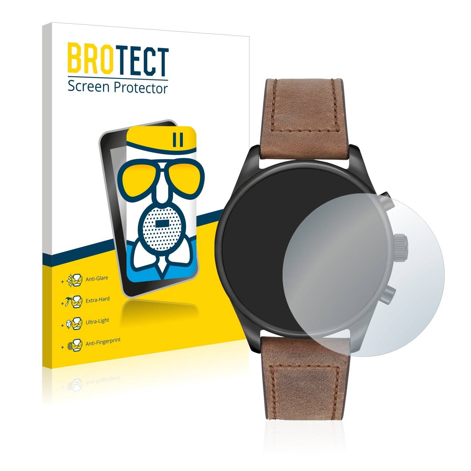 BROTECT AirGlass Matte Schutzglas Folie für Hugo Boss Chronograph
