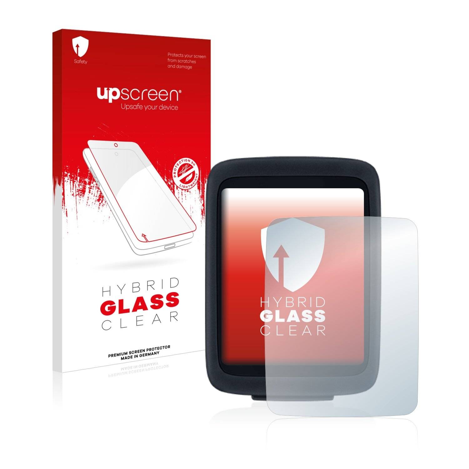 upscreen Hybrid Glass Clear Premium Schutzglas Folie für Sigma BC 10.0