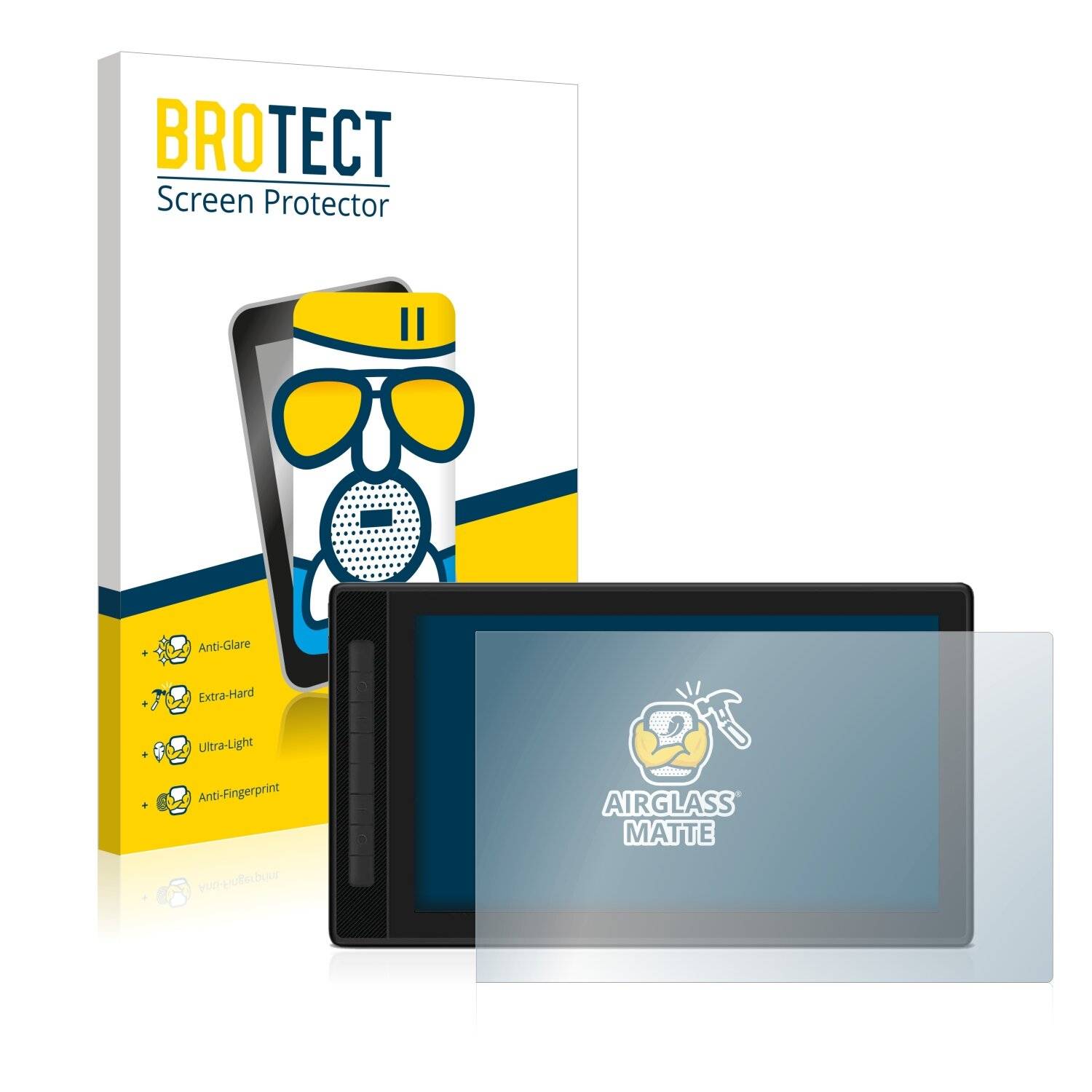 BROTECT AirGlass Matte Schutzglas Folie für Huion Kamvas Pro 16