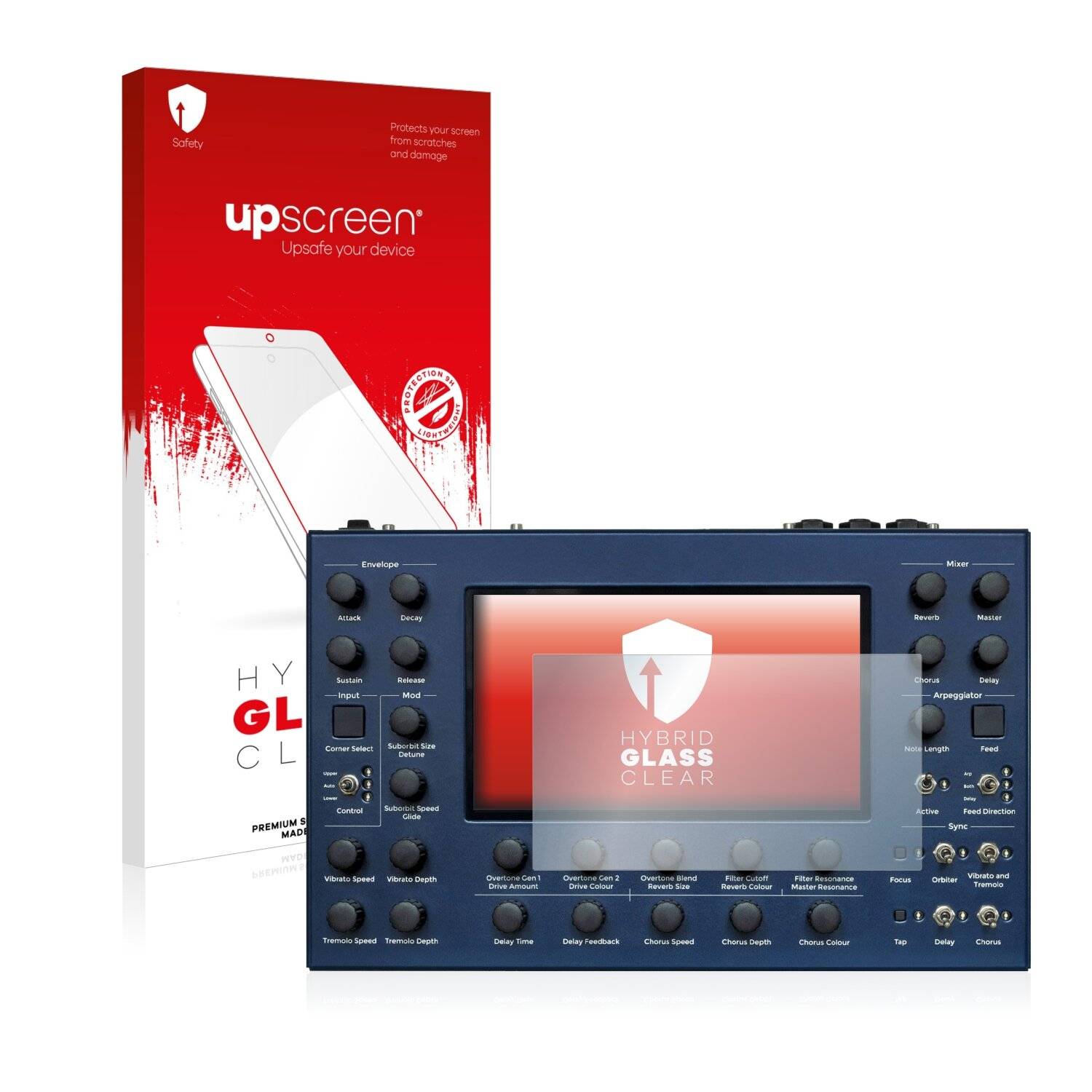 upscreen Hybrid Glass Clear Premium Schutzglas Folie für Vector