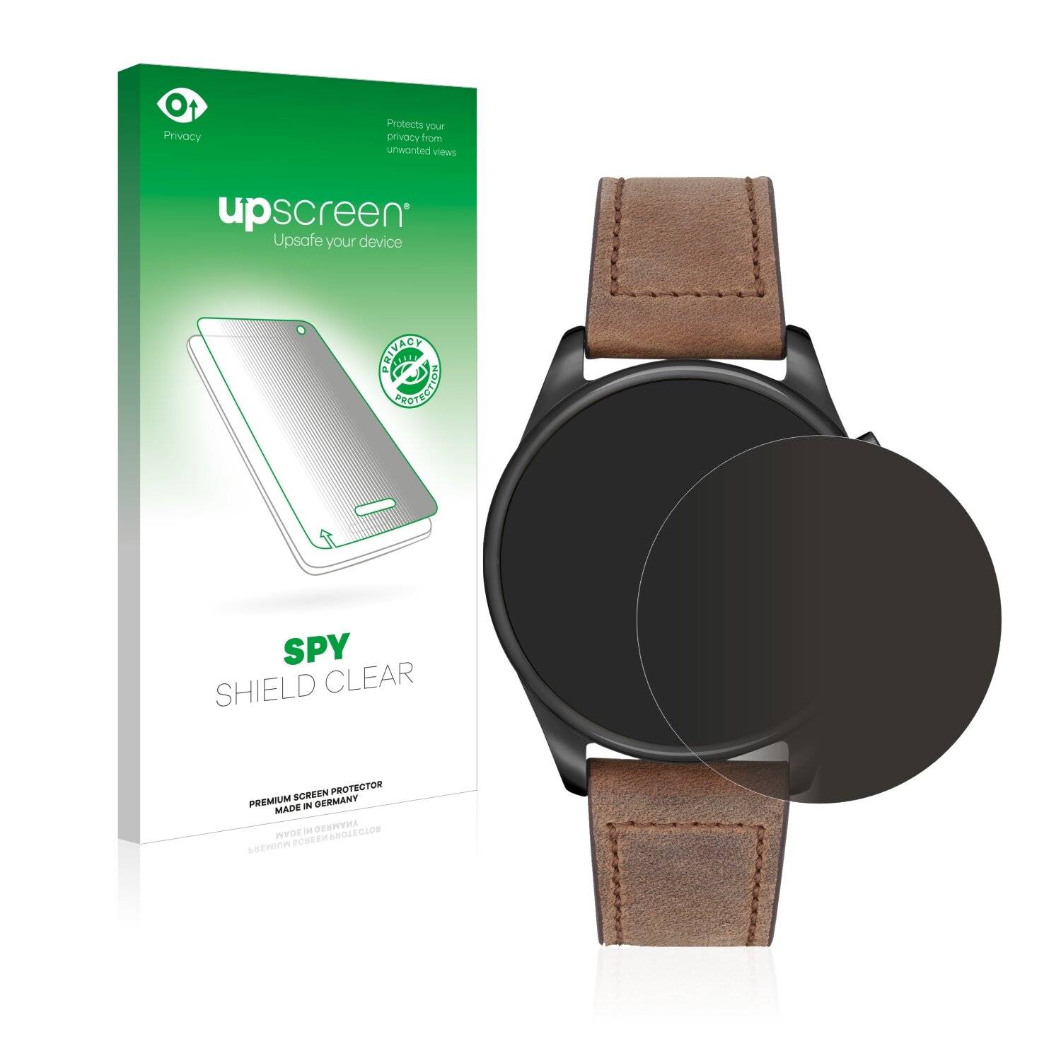 upscreen Spy Shield Clear Premium Blickschutzfolie für Hugo Boss Chronograph