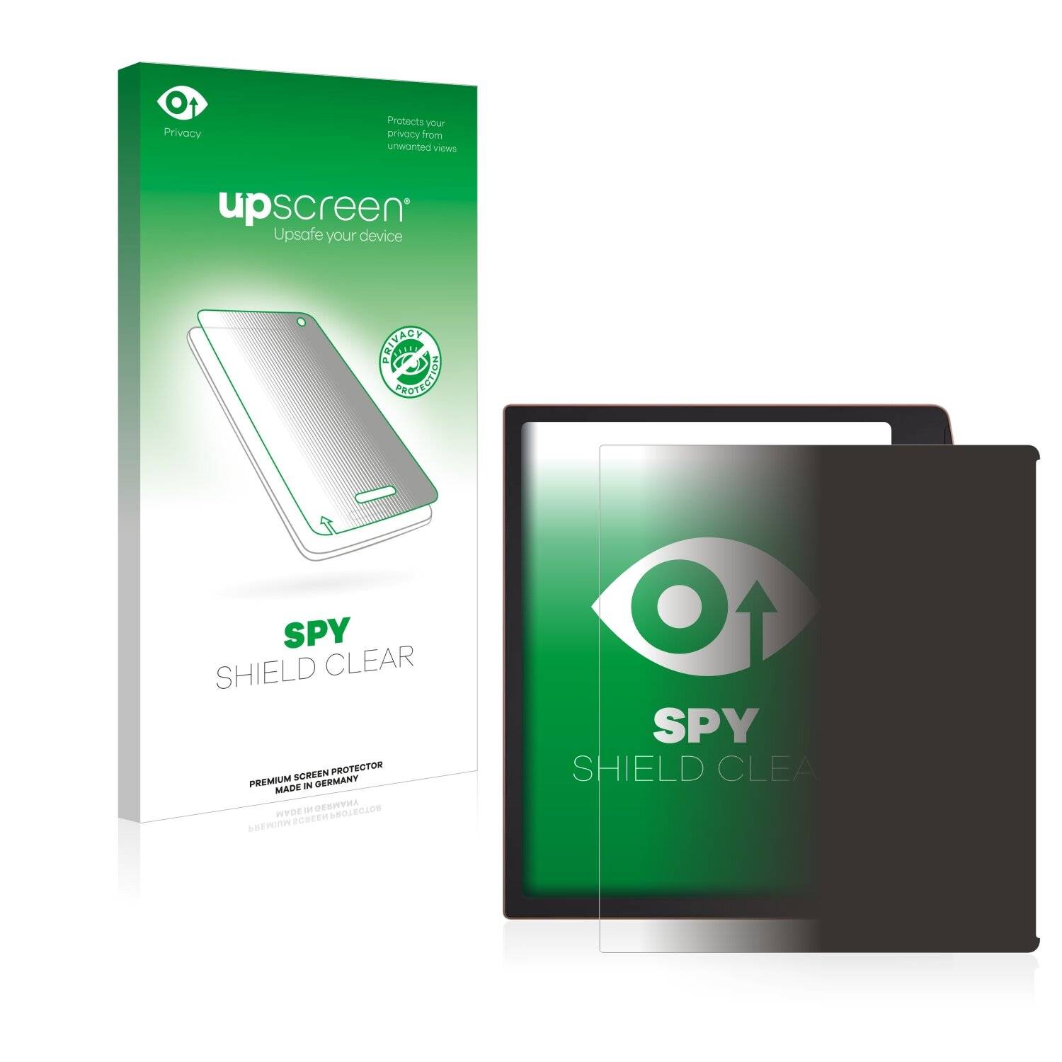 upscreen Spy Shield Clear Premium Blickschutzfolie für PocketBook