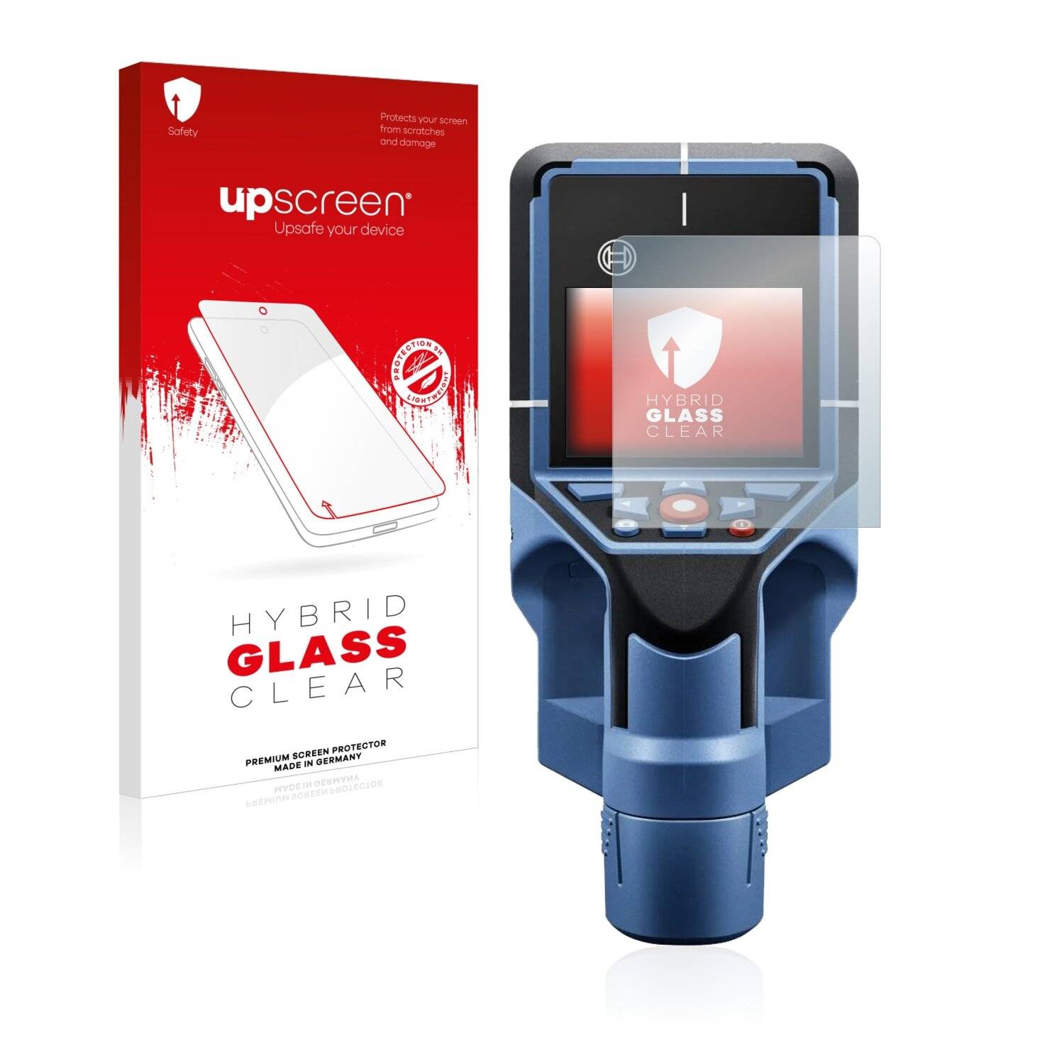 upscreen Flexible Schutz Glas Folie für Bosch D-tect 200 C Wallscanner Schutzglas 9H Hybridglas Klar