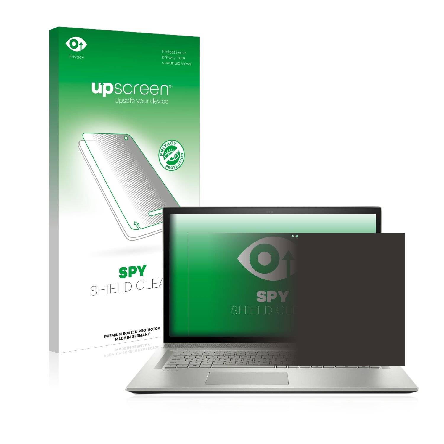 upscreen Spy Shield Clear Premium Blickschutzfolie für HP Envy