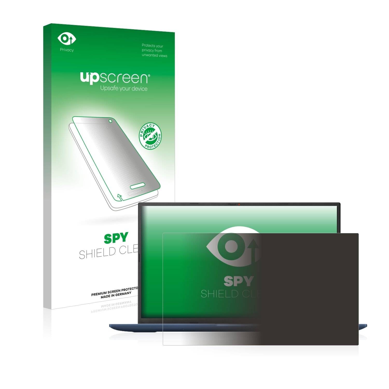 upscreen Spy Shield Clear Premium Blickschutzfolie für Asus Vivobook