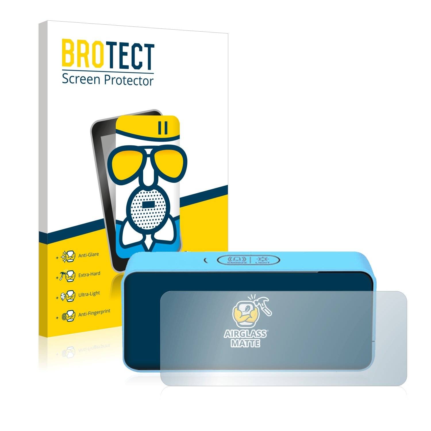 BROTECT AirGlass Matte Schutzglas Folie für Latec Digitaler Wecker/ digital alarm
