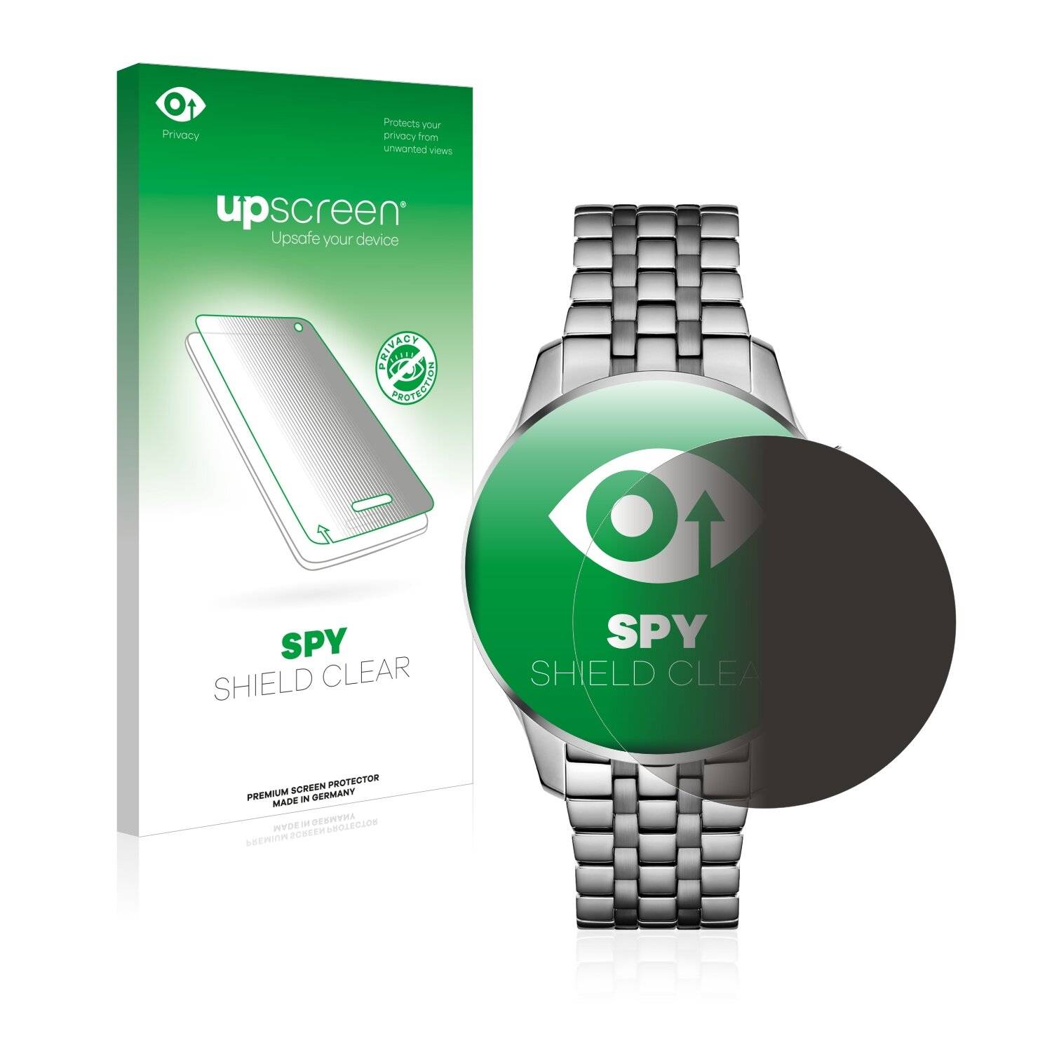 upscreen Spy Shield Clear Premium Blickschutzfolie für Hugo Boss Chronograph