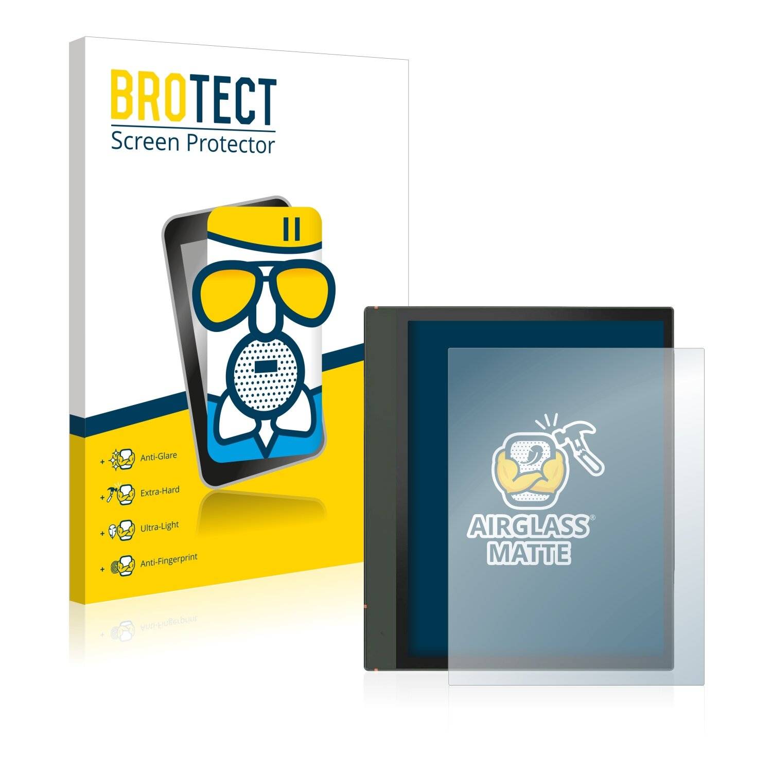 BROTECT AirGlass Flexible Schutz Glas Folie für Boox Note Air 2 Plus Matt Entspiegelt