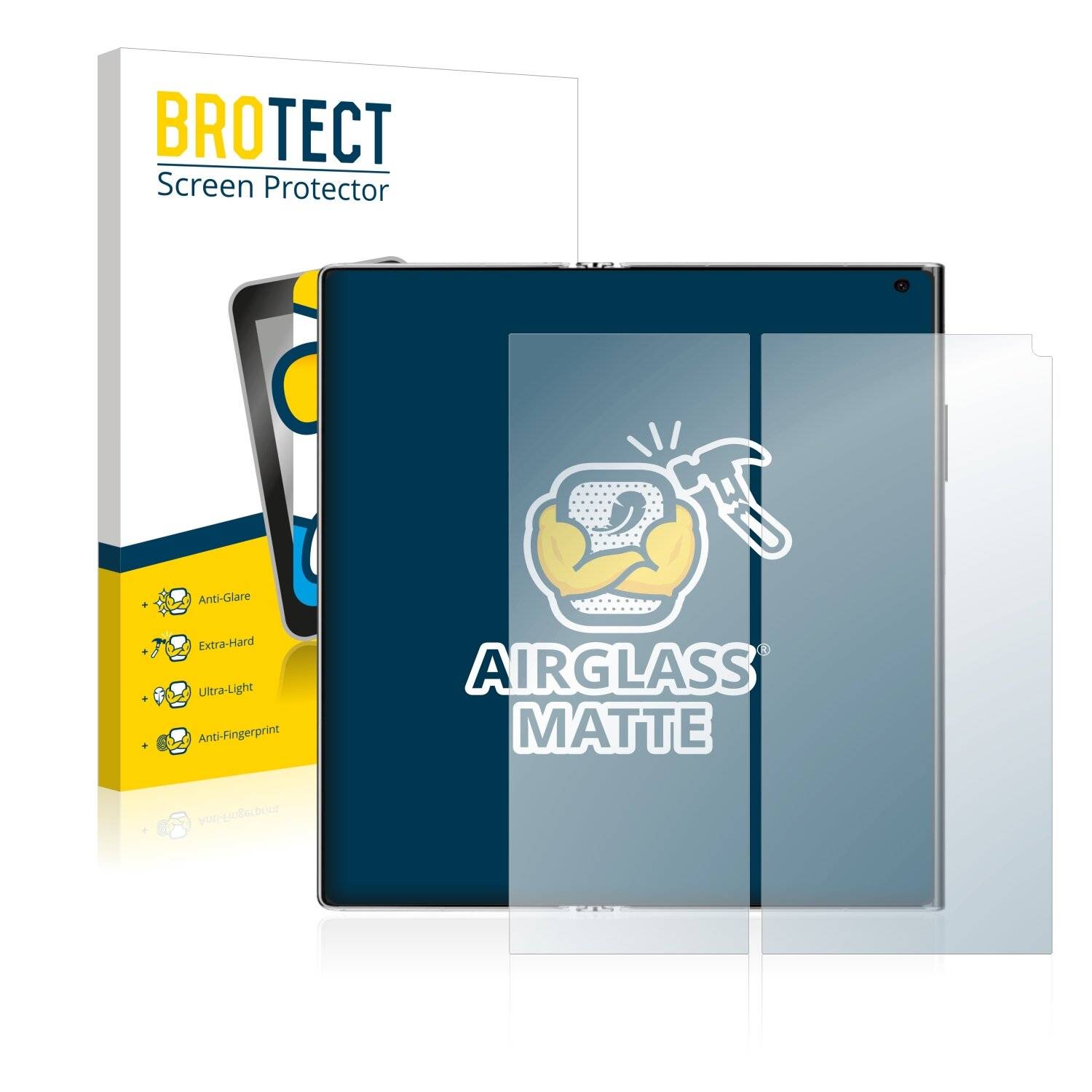 BROTECT AirGlass Flexible Panzerglasfolie für Huawei Mate Xs 2 Matt Entspiegelt