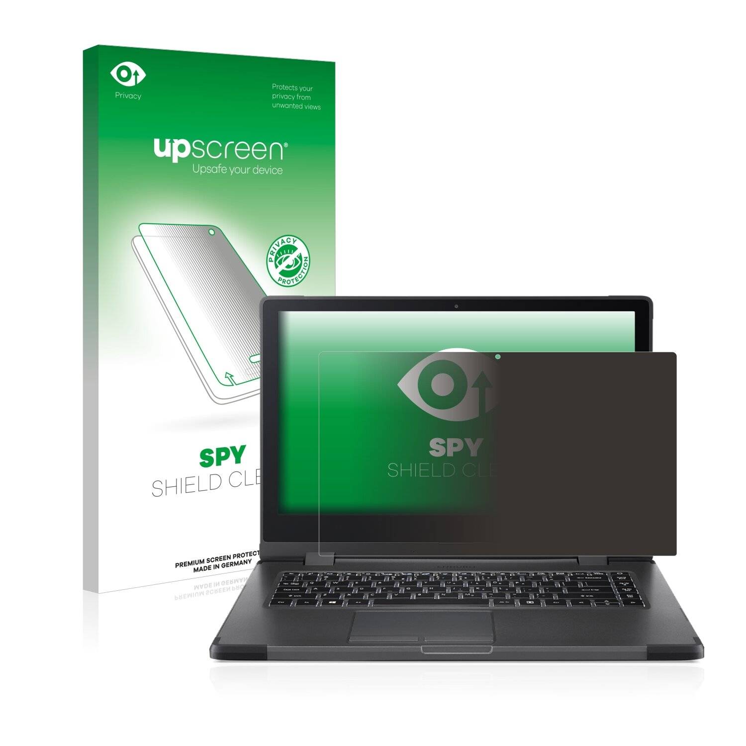 upscreen Spy Shield Clear Premium Blickschutzfolie für Acer Enduro Urban N3 Pro