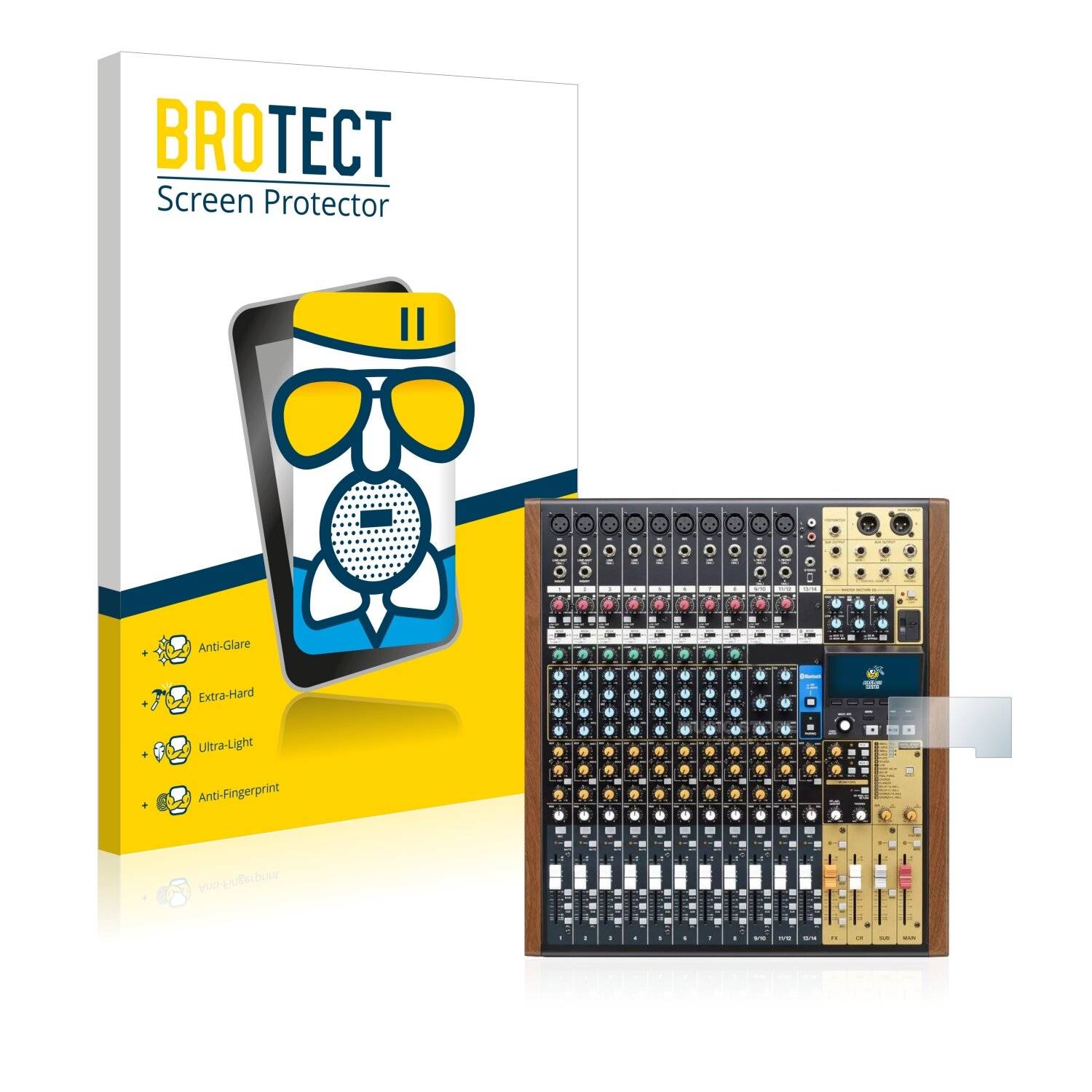 BROTECT AirGlass Flexible Schutz Glas Folie für Tascam Modell 12 Matt Entspiegelt