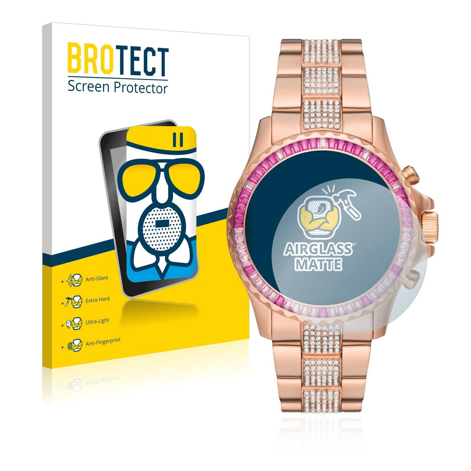 BROTECT AirGlass Matte Schutzglas Folie für Michael Kors Everest MK