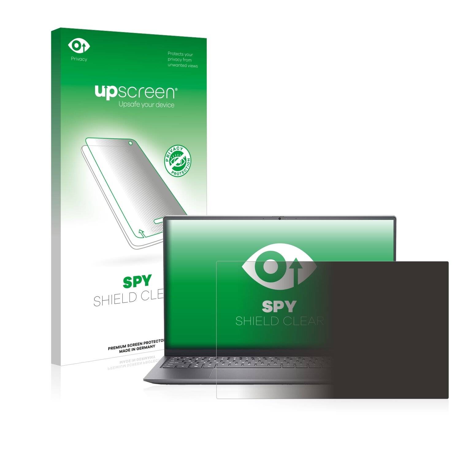 upscreen Spy Shield Clear Premium Blickschutzfolie für Dell Inspiron 15