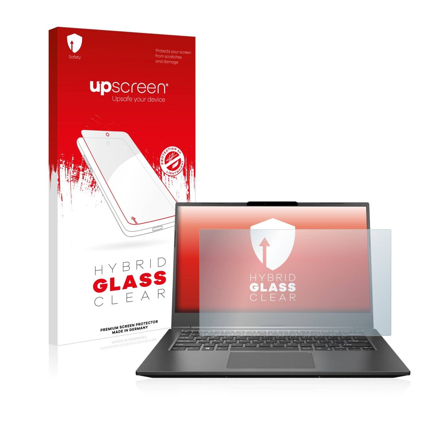 upscreen Hybrid Glass Clear Premium Schutzglas Folie für Gigabyte
