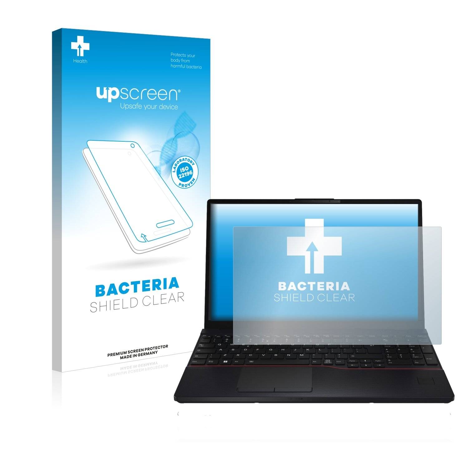 upscreen Bacteria Shield Clear Premium Antibakterielle Displayschutzfolie für Fujitsu