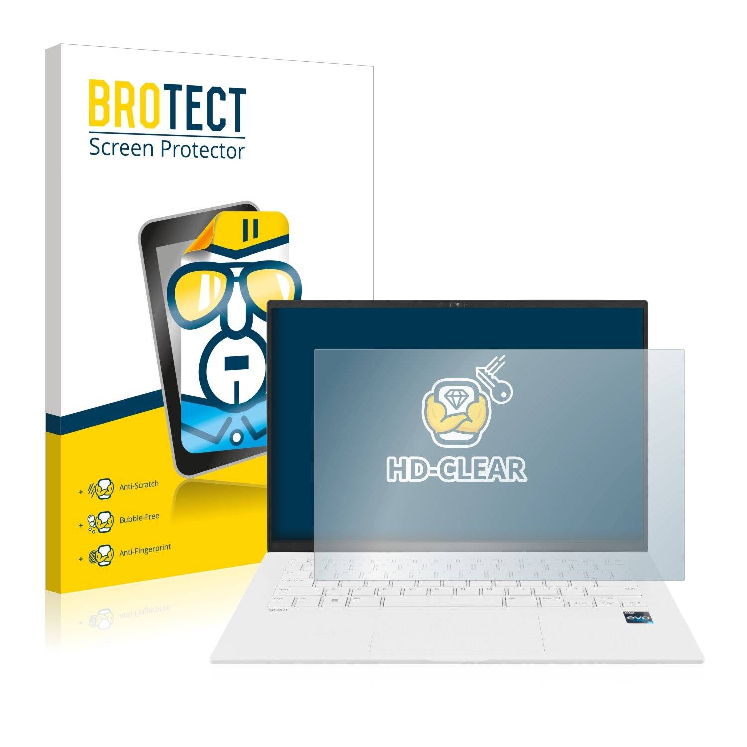 BROTECT HD-Clear Displayschutzfolie für LG gram 14