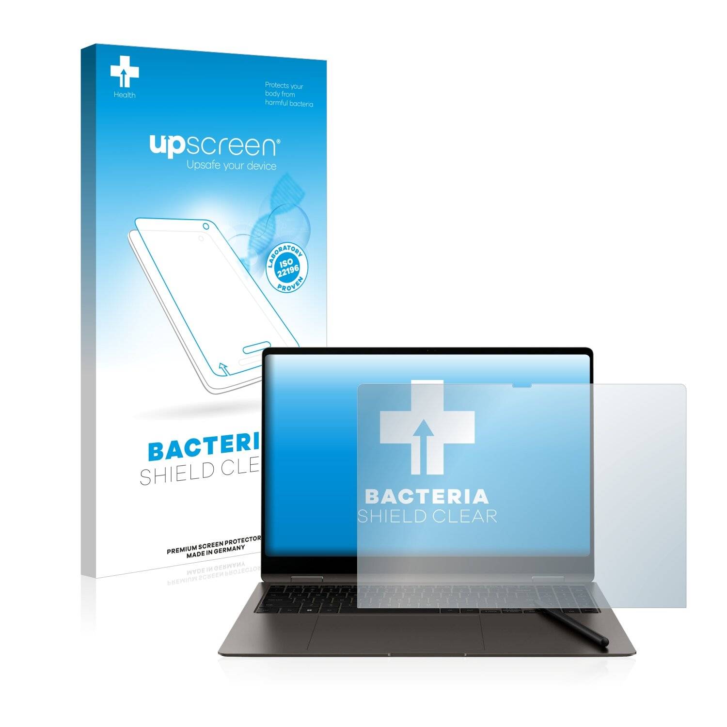 upscreen Bacteria Shield Clear Premium Antibakterielle Displayschutzfolie für Samsung Galaxy