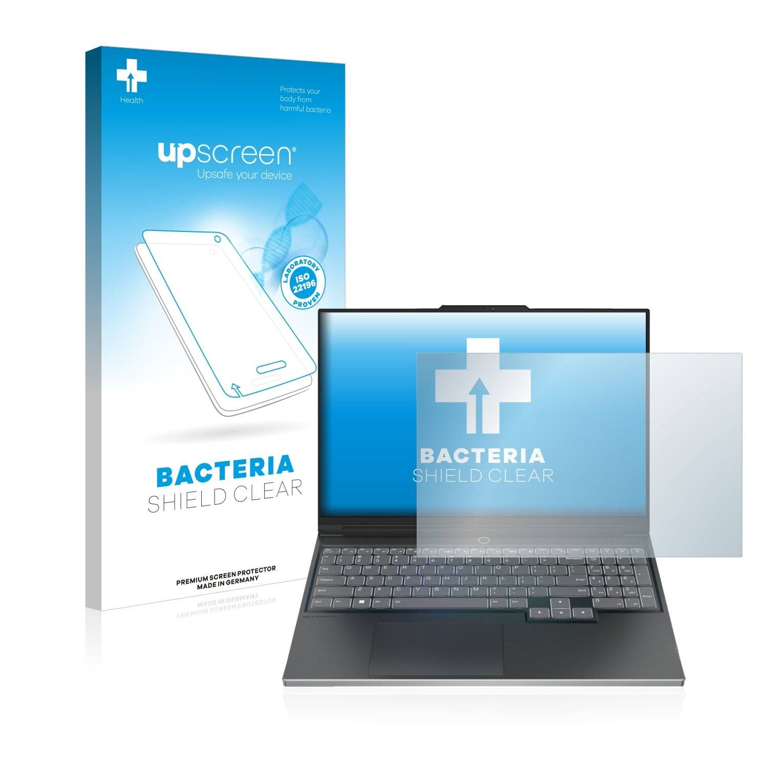 upscreen Bacteria Shield Clear Premium Antibakterielle Displayschutzfolie für Lenovo Legion