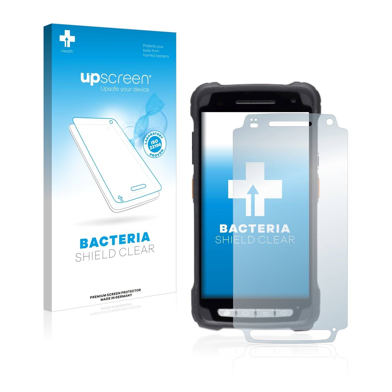 upscreen Bacteria Shield Clear Premium Antibakterielle Displayschutzfolie für Janam