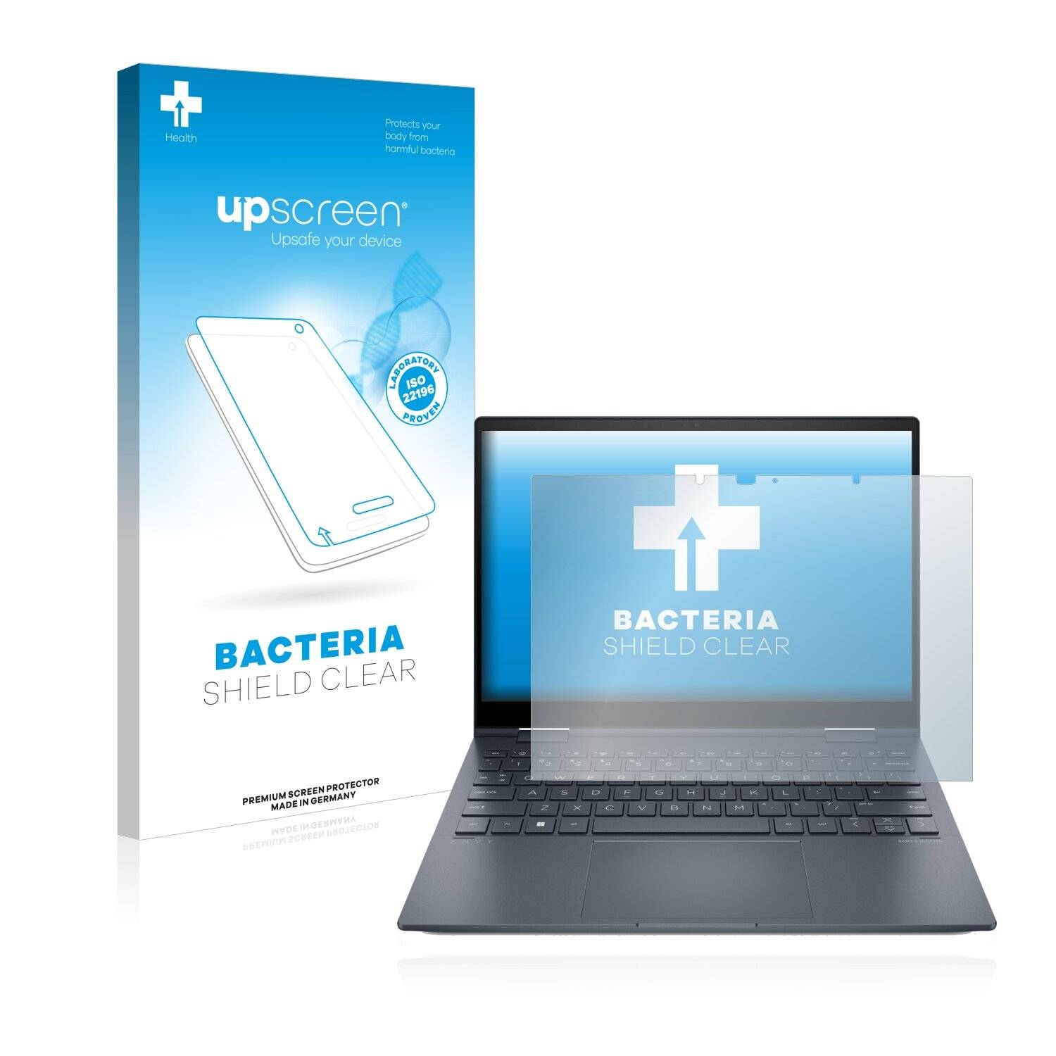upscreen Bacteria Shield Clear Premium Antibakterielle Displayschutzfolie für HP Envy x360