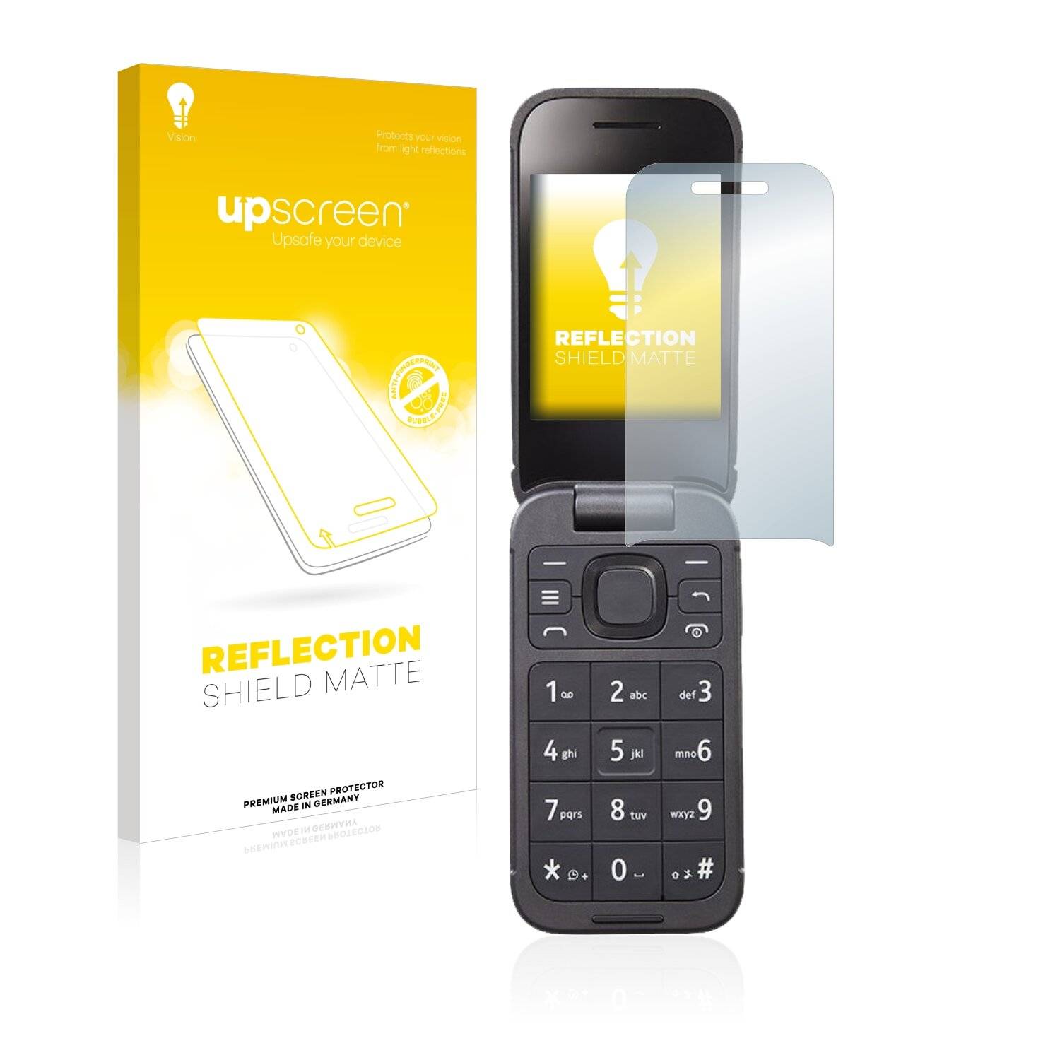upscreen Schutzfolie für Nokia 2760 Flip Folie Matt Entspiegelt Anti-Reflex