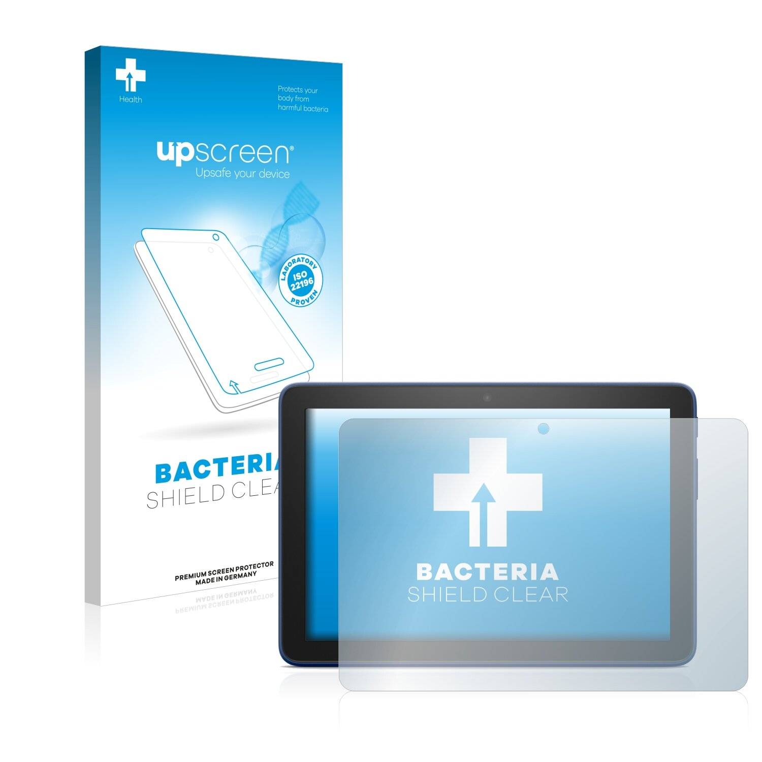 upscreen Bacteria Shield Clear Premium Antibakterielle Displayschutzfolie für Amazon Fire HD