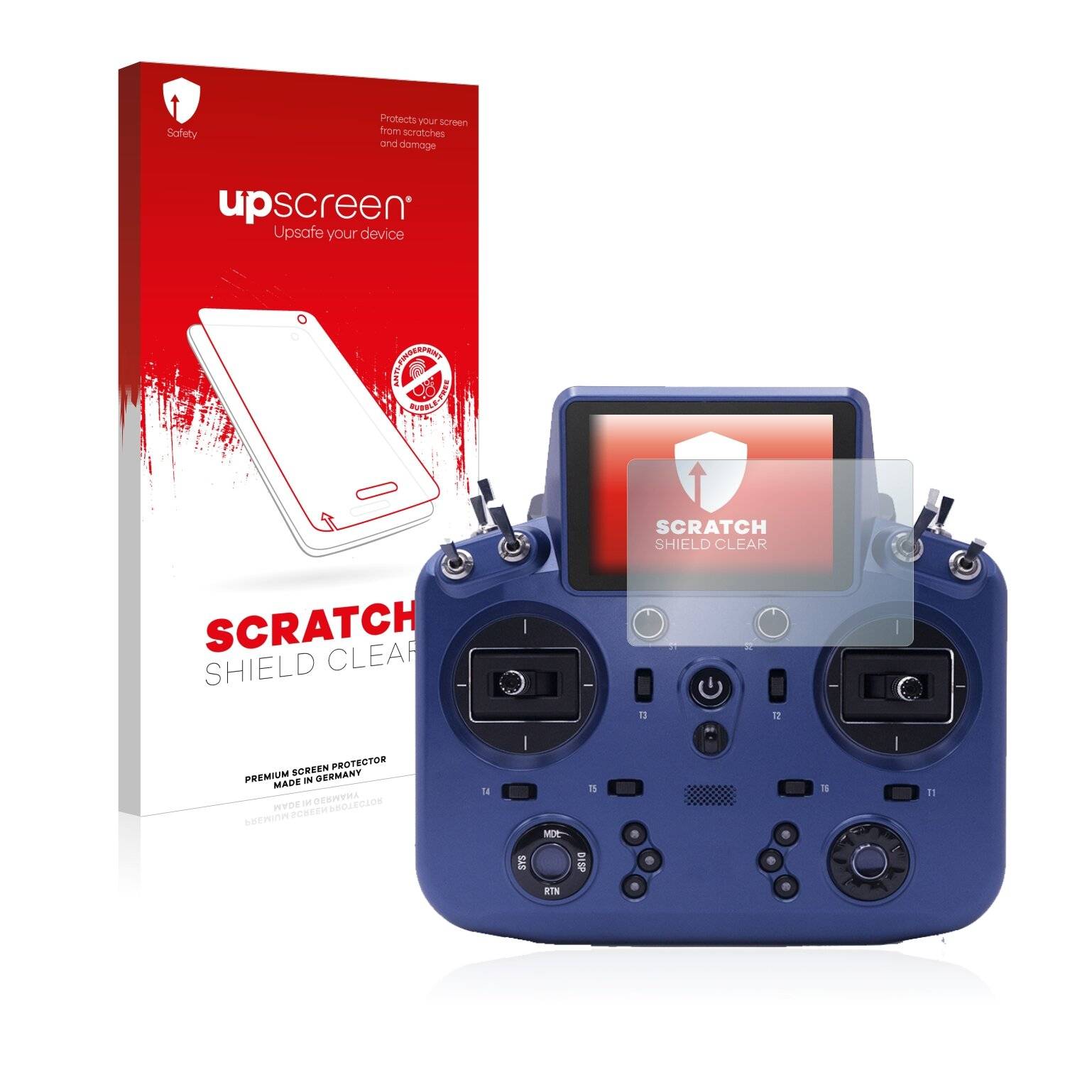 upscreen Scratch Shield Clear Premium Displayschutzfolie für FrSky Tandem