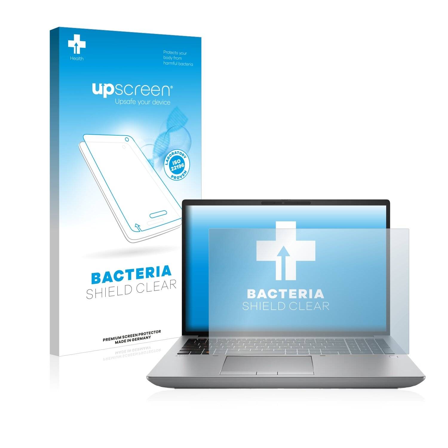 upscreen Bacteria Shield Clear Premium Antibakterielle Displayschutzfolie für HP ZBook Fury