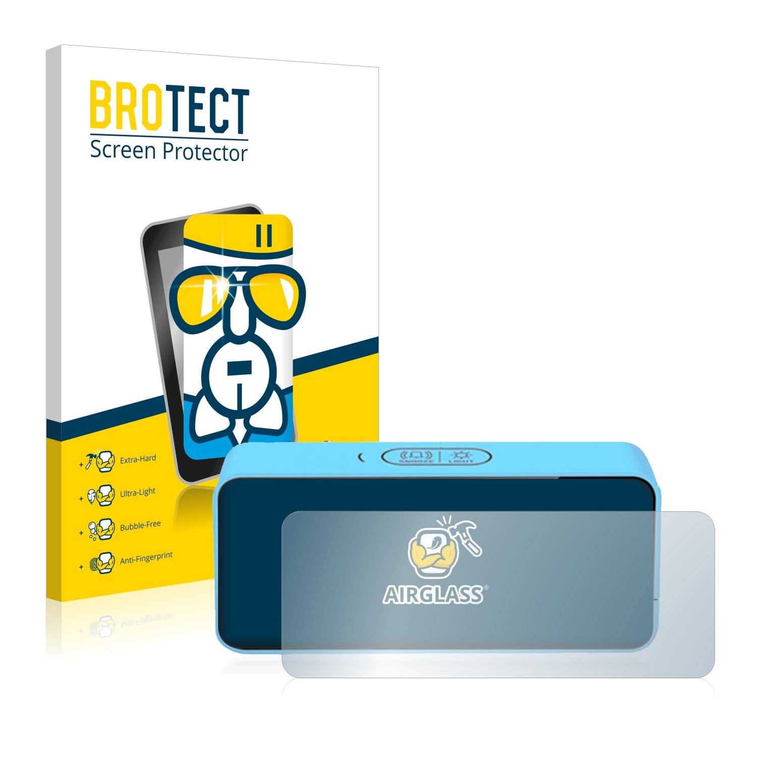 BROTECT AirGlass Schutzglas Folie für Latec Digitaler Wecker/ digital alarm