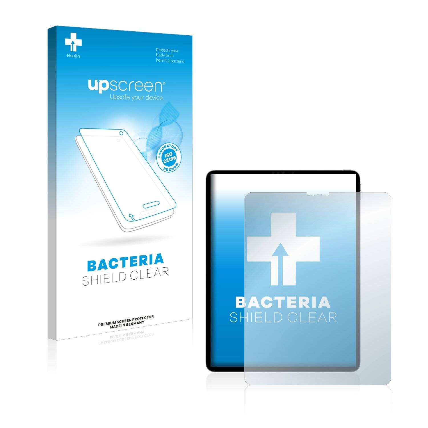 upscreen Bacteria Shield Clear Premium Antibakterielle Displayschutzfolie für Apple iPad Pro