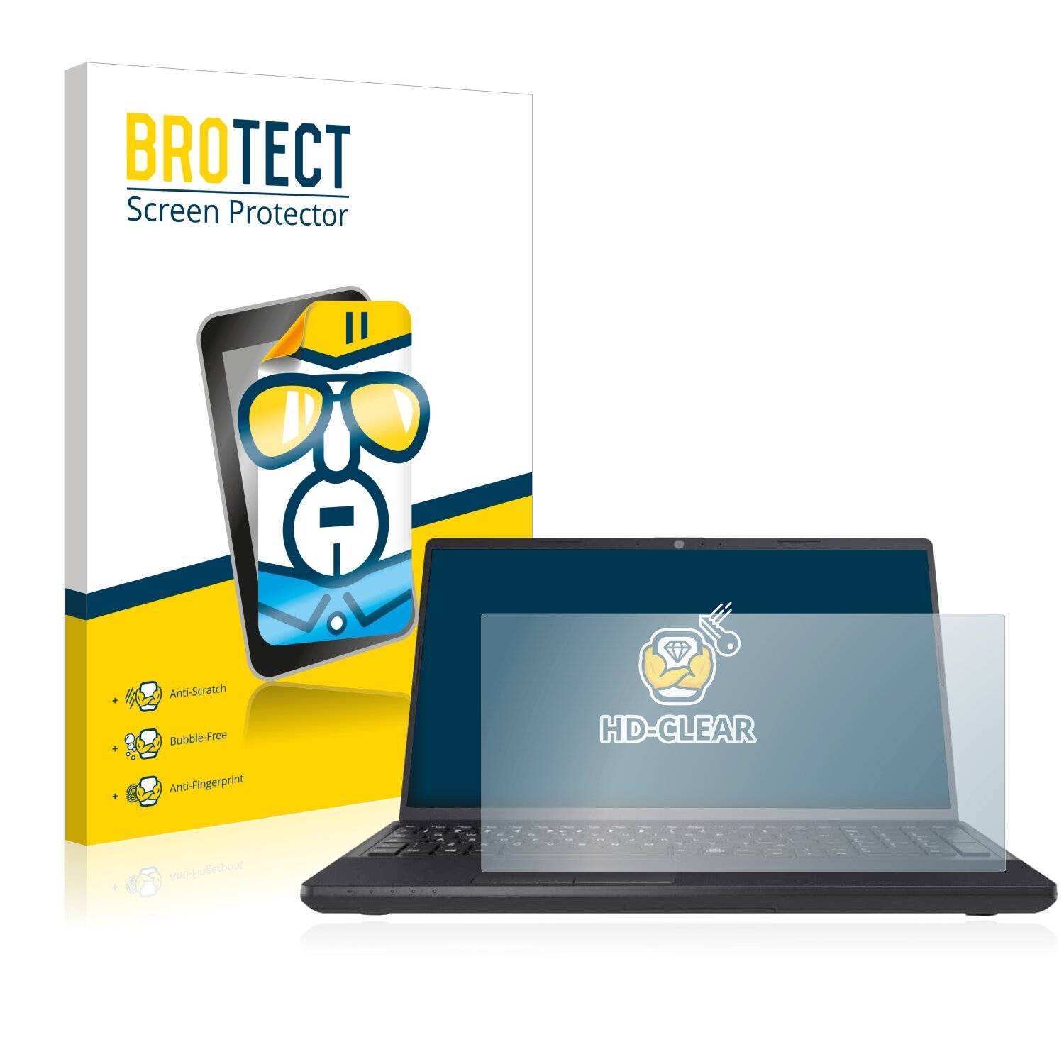 BROTECT HD-Clear Displayschutzfolie für Fujitsu Lifebook