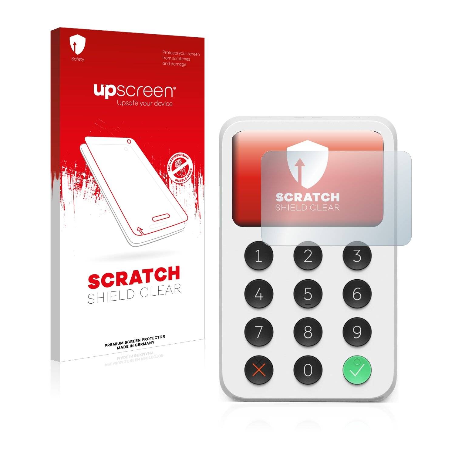 upscreen Schutzfolie für Zettle Reader 2 (by Paypal) Kratzschutz Anti-Fingerprint Klar