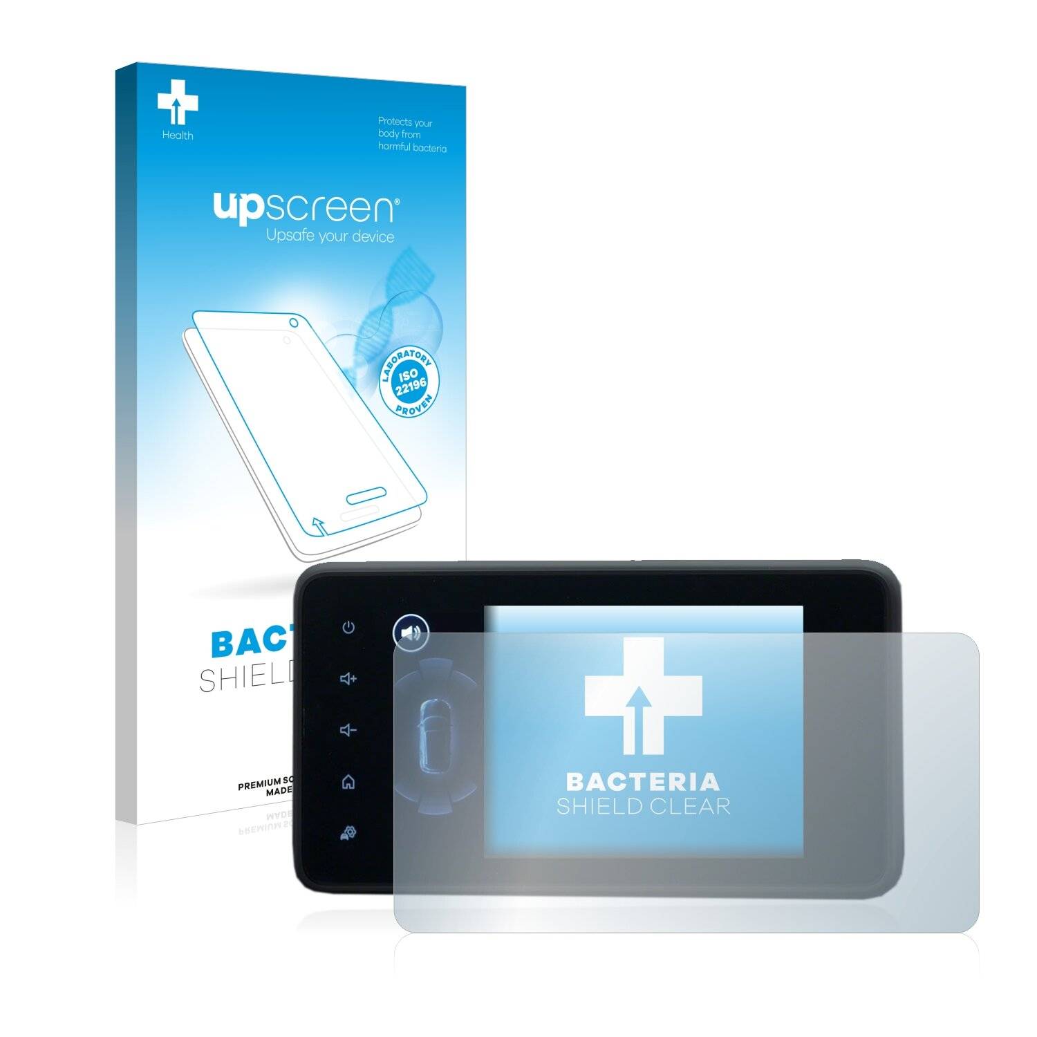 upscreen Bacteria Shield Clear Premium Antibakterielle Displayschutzfolie für Dacia Jogger