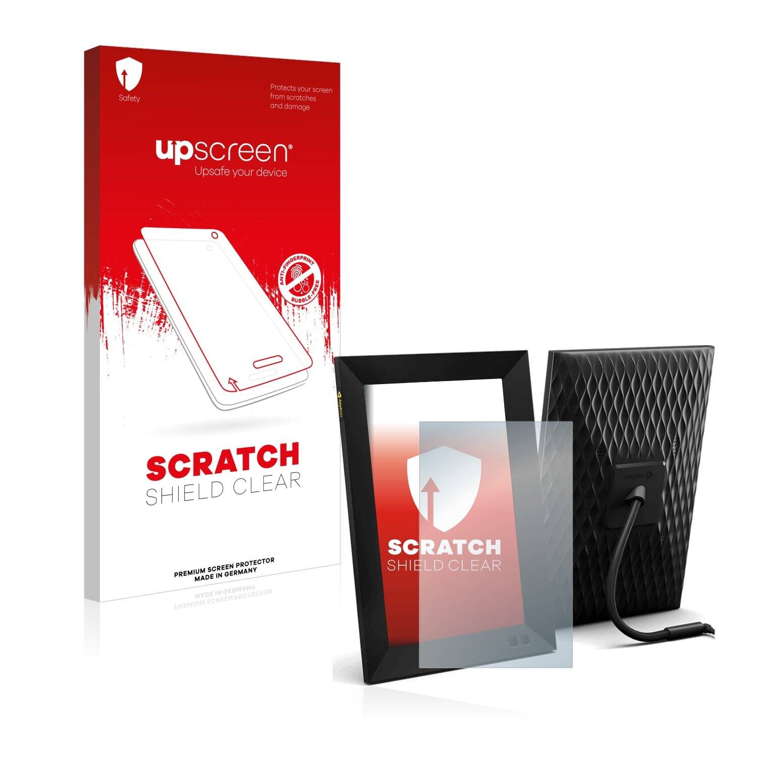 upscreen Scratch Shield Clear Premium Displayschutzfolie für Nixplay Smart Fotorahmen