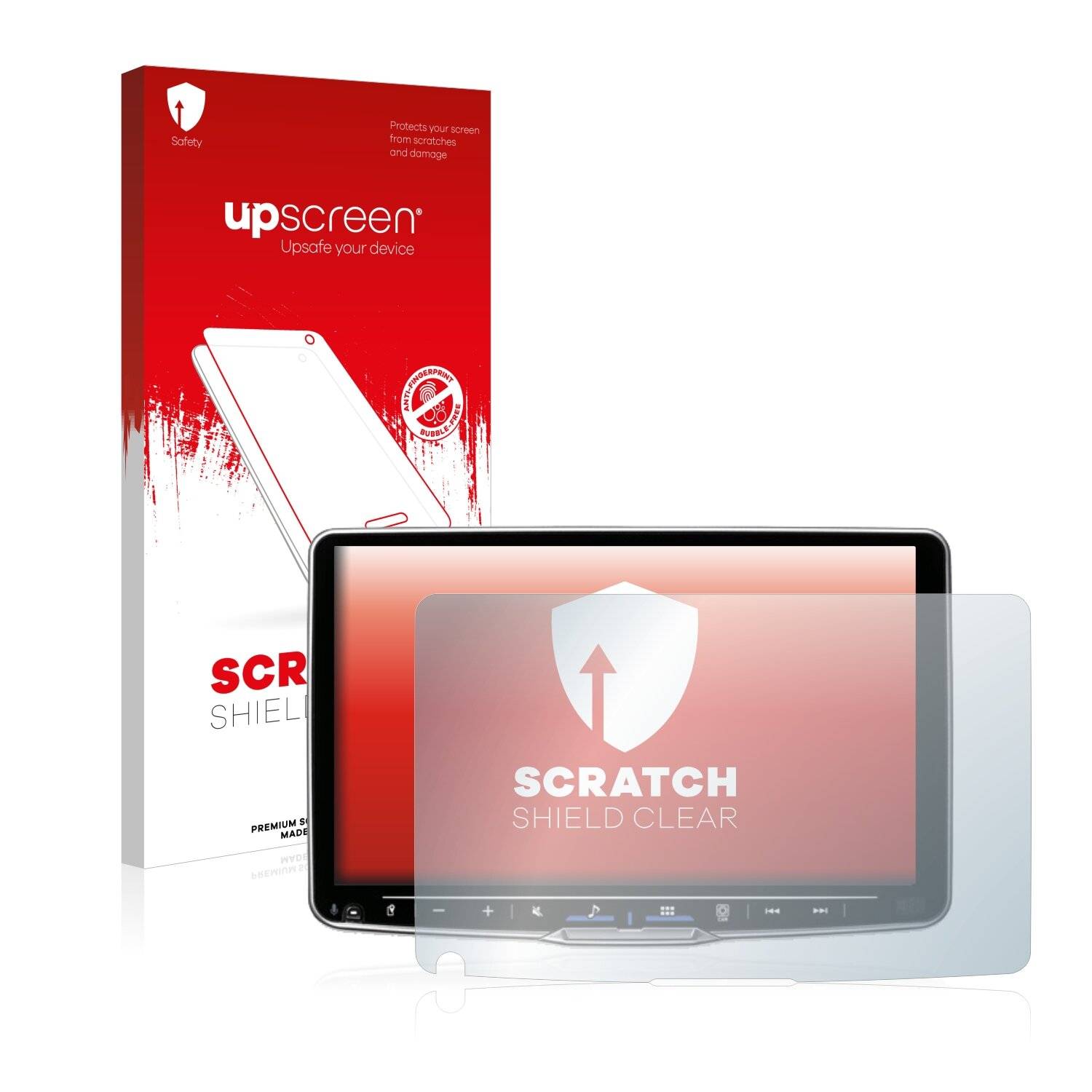 upscreen Schutzfolie für Alpine iLX-F905D Kratzschutz Anti-Fingerprint Klar