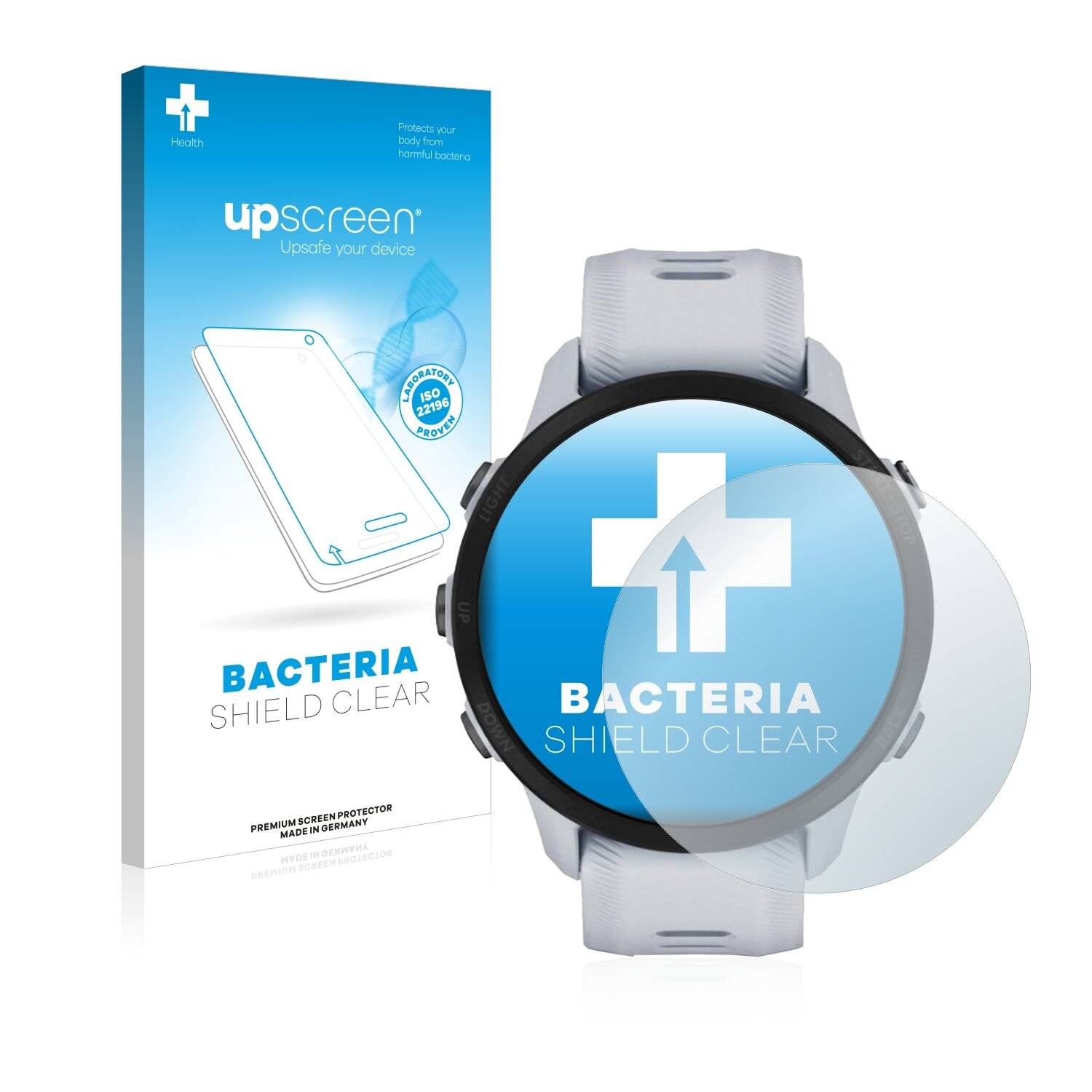 upscreen Bacteria Shield Clear Premium Antibakterielle Displayschutzfolie für Garmin