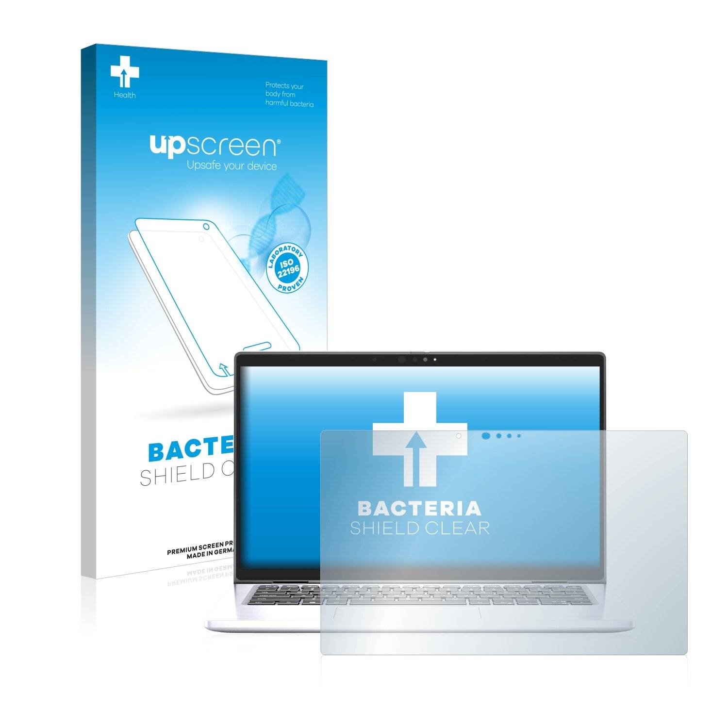 upscreen Bacteria Shield Clear Premium Antibakterielle Displayschutzfolie für Dell Latitude