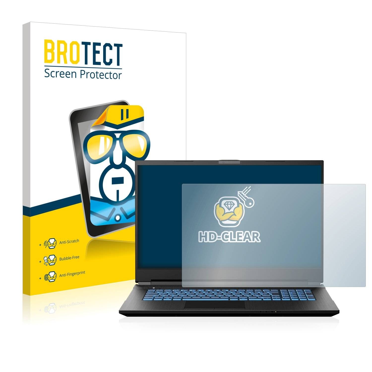 BROTECT HD-Clear Displayschutzfolie für Medion Erazer Defender