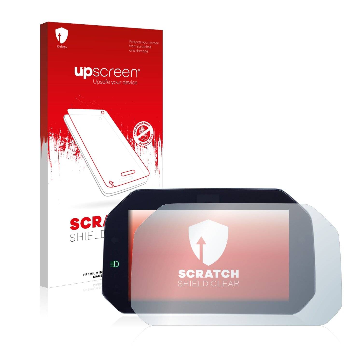 upscreen Schutzfolie für BMW R 1250 GS Connectivity TFT 6.5" Kratzschutz Anti-Fingerprint Klar