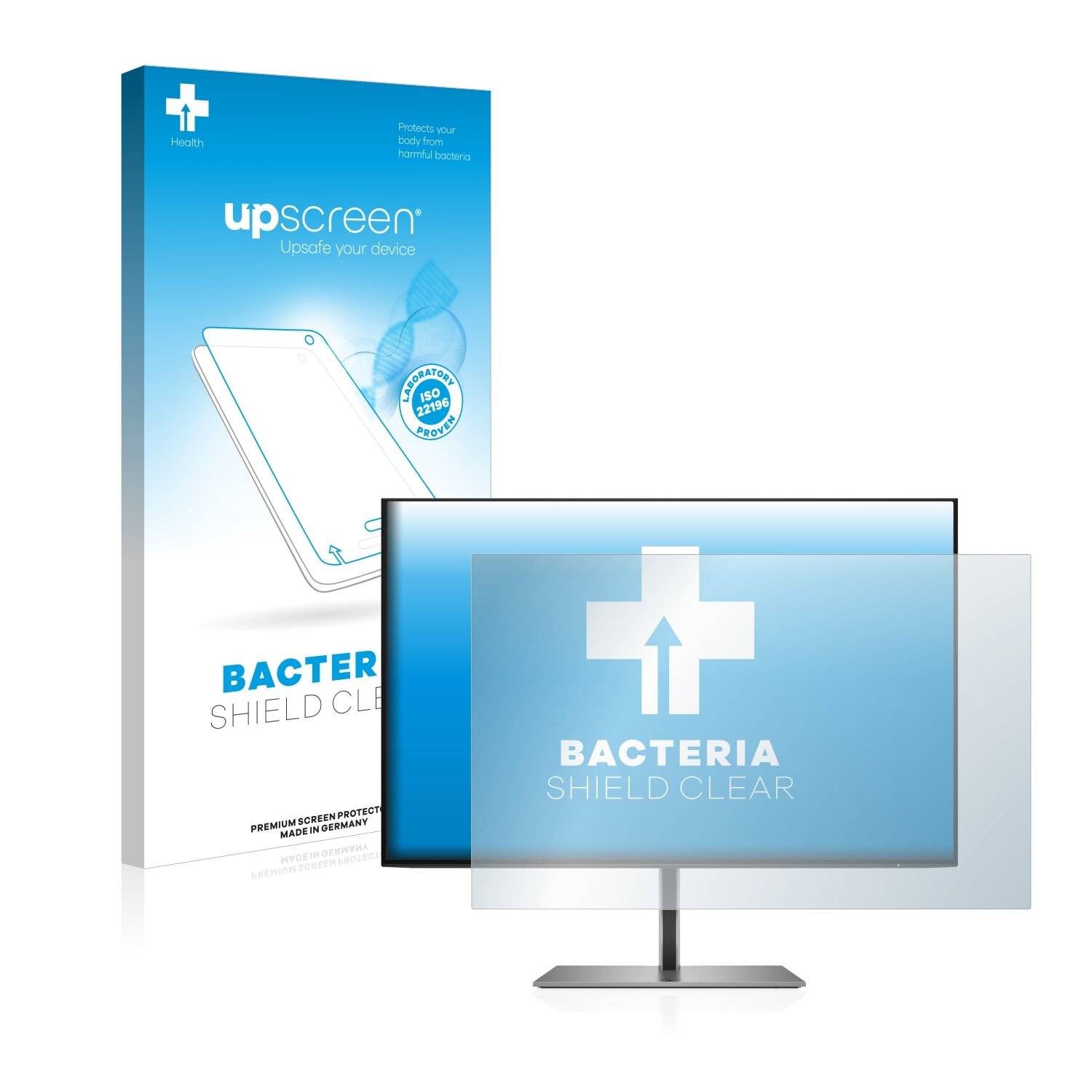 upscreen Bacteria Shield Clear Premium Antibakterielle Displayschutzfolie für HP Z24u