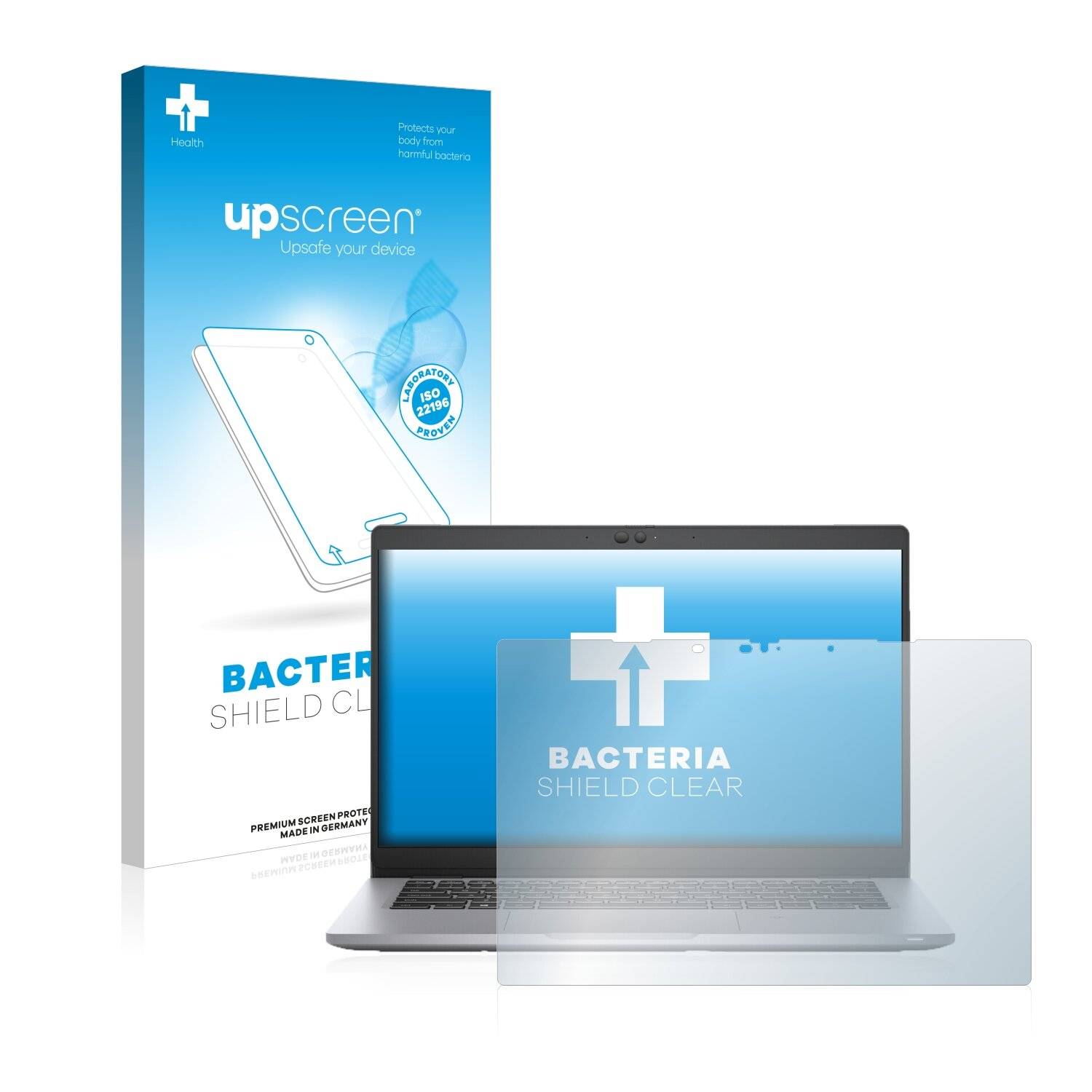 upscreen Bacteria Shield Clear Premium Antibakterielle Displayschutzfolie für Dell Latitude