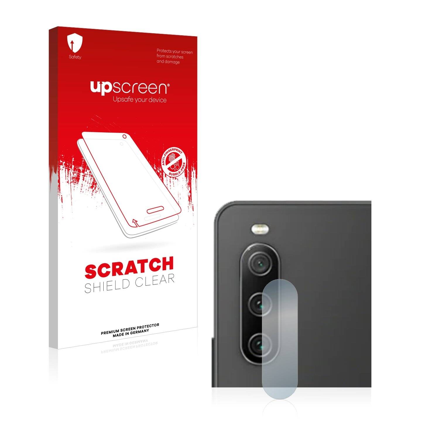 upscreen Schutzfolie für Sony Xperia 10 IV (NUR Kameraschutz) Kratzschutz Anti-Fingerprint Klar