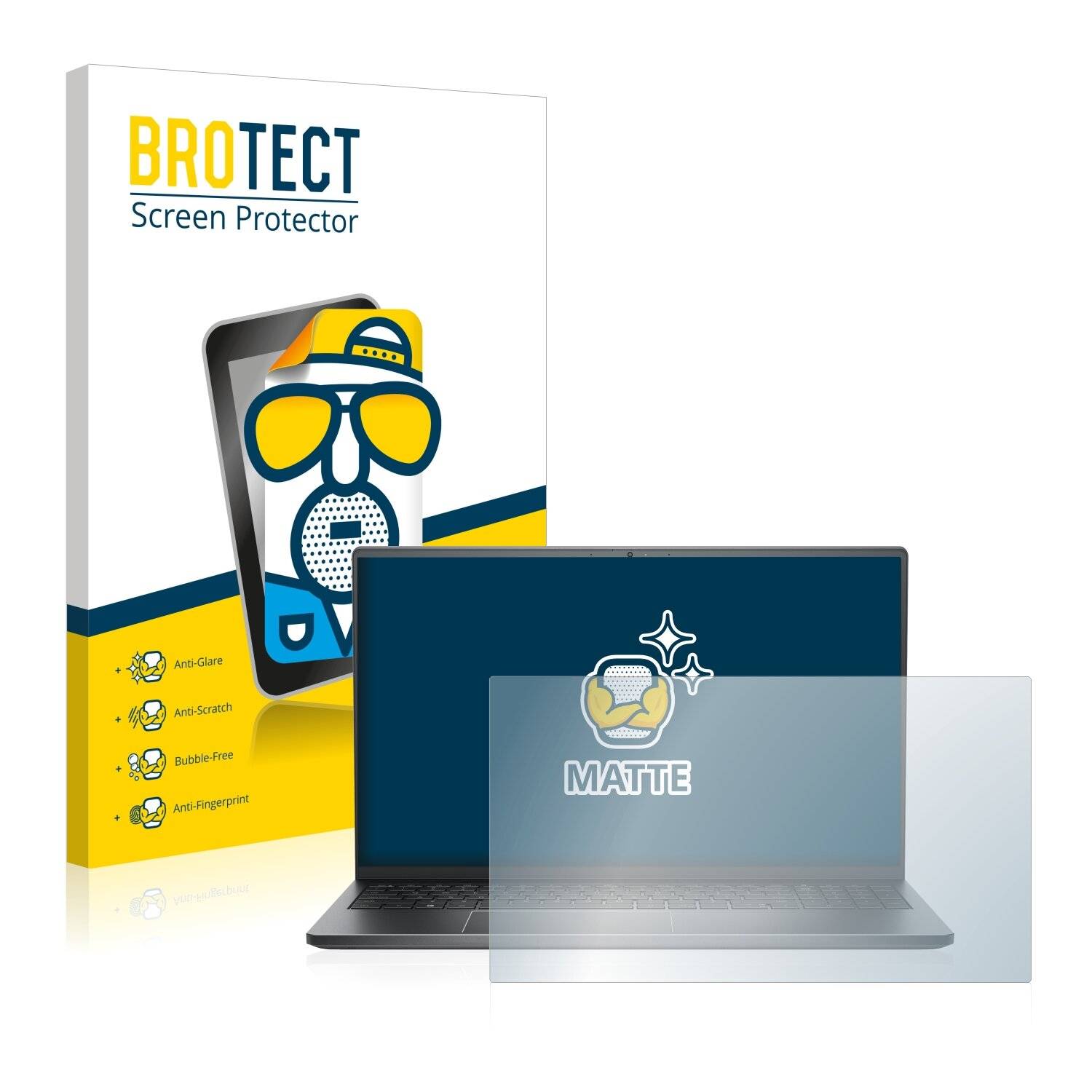 BROTECT Matte Displayschutzfolie für Dell Vostro 7510 - Entspiegelt,