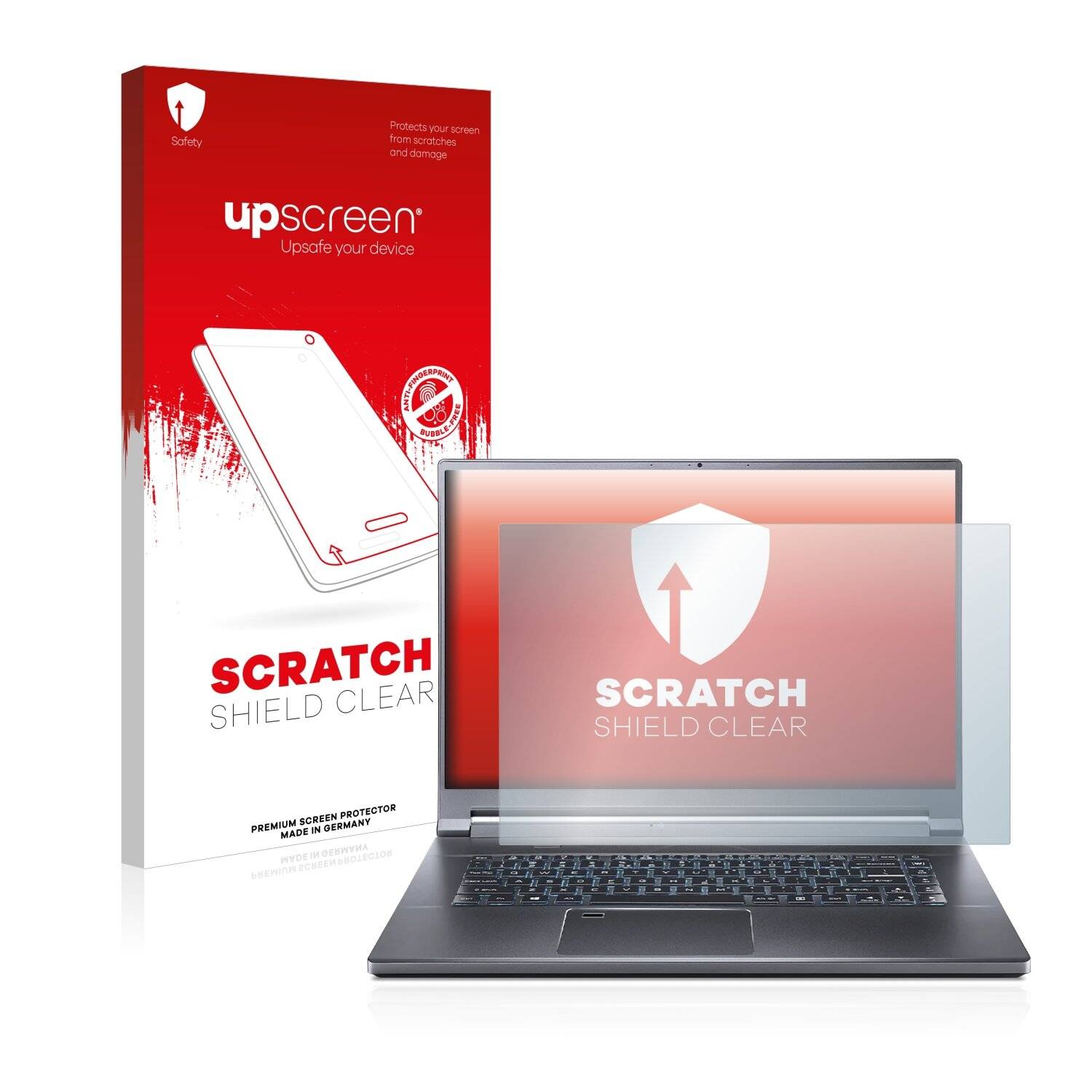 upscreen Scratch Shield Clear Premium Displayschutzfolie für Acer Predator Triton 500