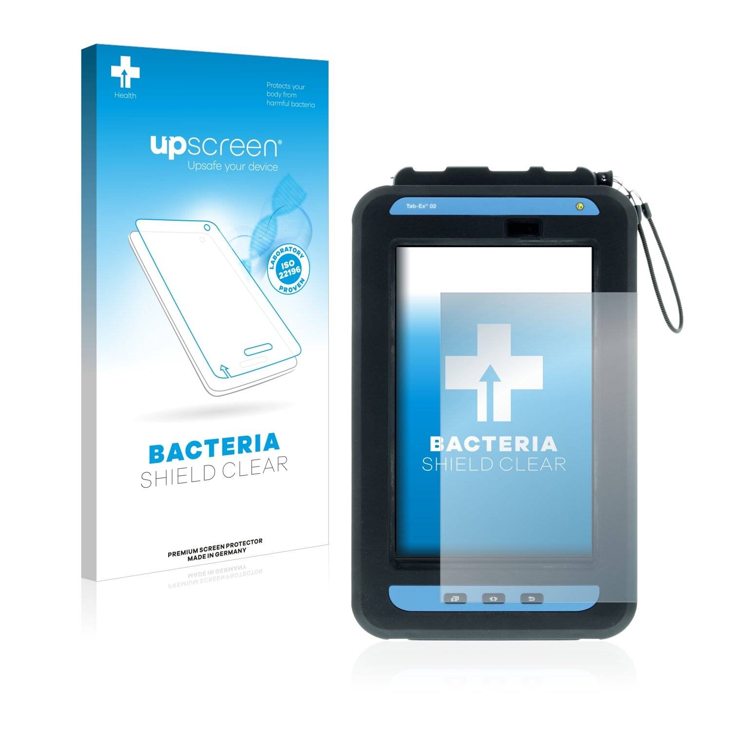 upscreen Bacteria Shield Clear Premium Antibakterielle Displayschutzfolie für Ecom Tab Ex