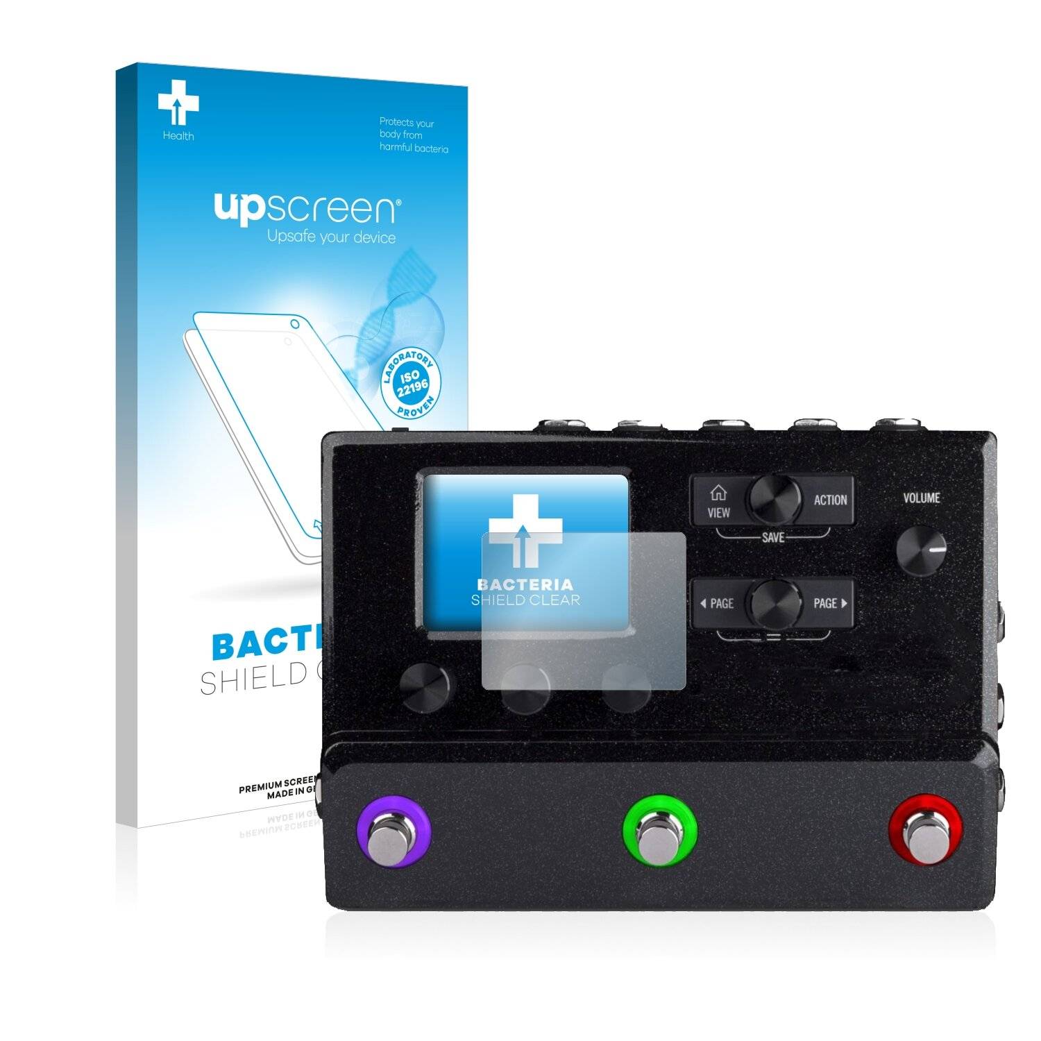 upscreen Bacteria Shield Clear Premium Antibakterielle Displayschutzfolie für Line 6 hx