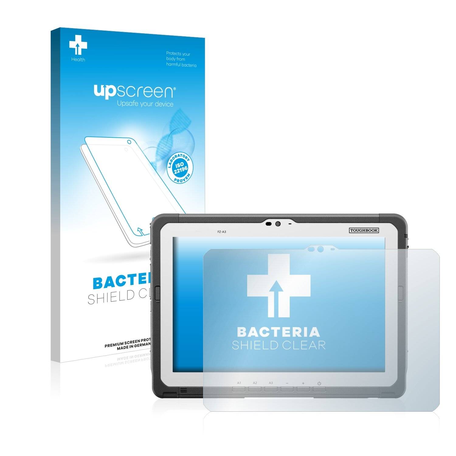 upscreen Bacteria Shield Clear Premium Antibakterielle Displayschutzfolie für Panasonic