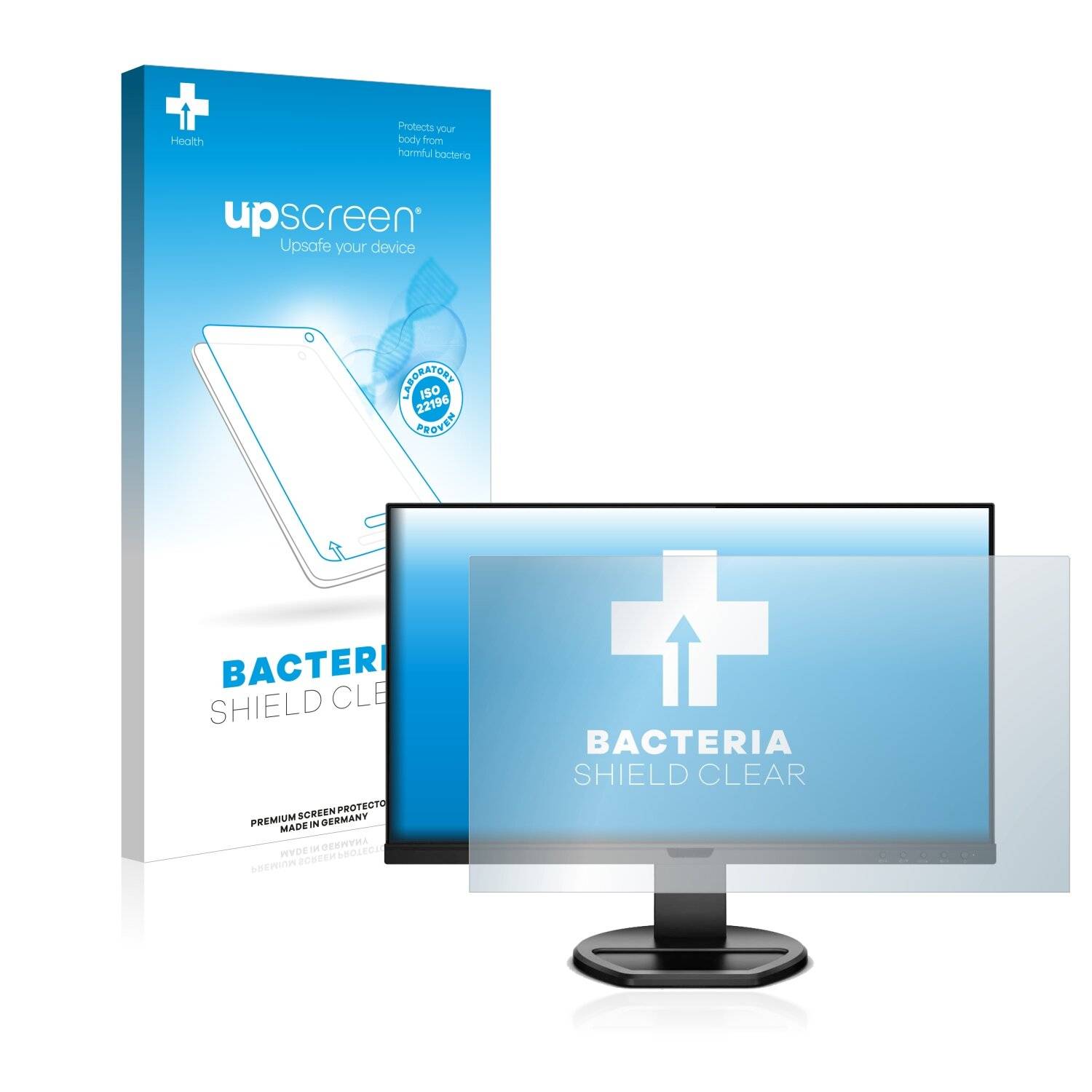 upscreen Bacteria Shield Clear Premium Antibakterielle Displayschutzfolie für Philips