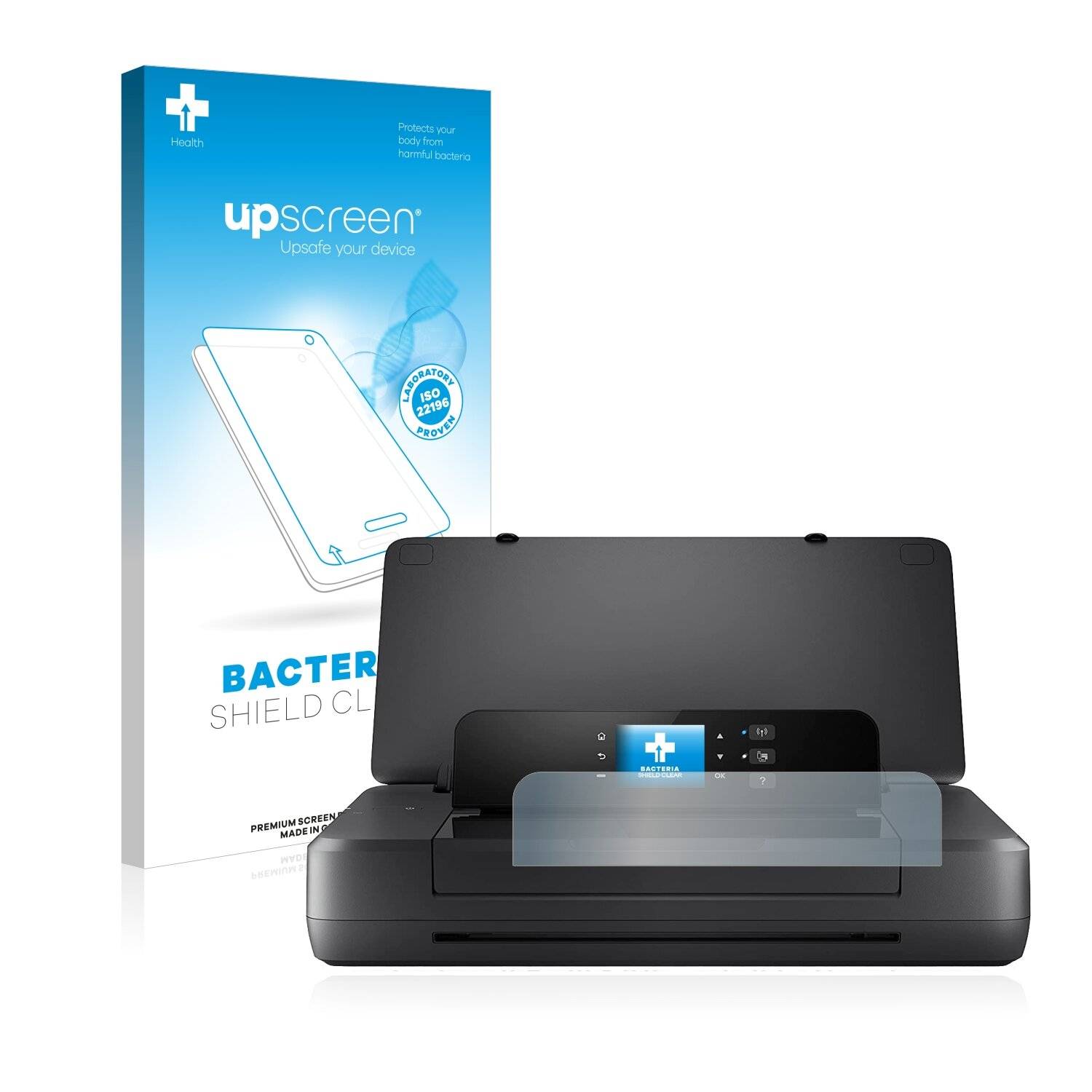 upscreen Bacteria Shield Clear Premium Antibakterielle Displayschutzfolie für HP OfficeJet
