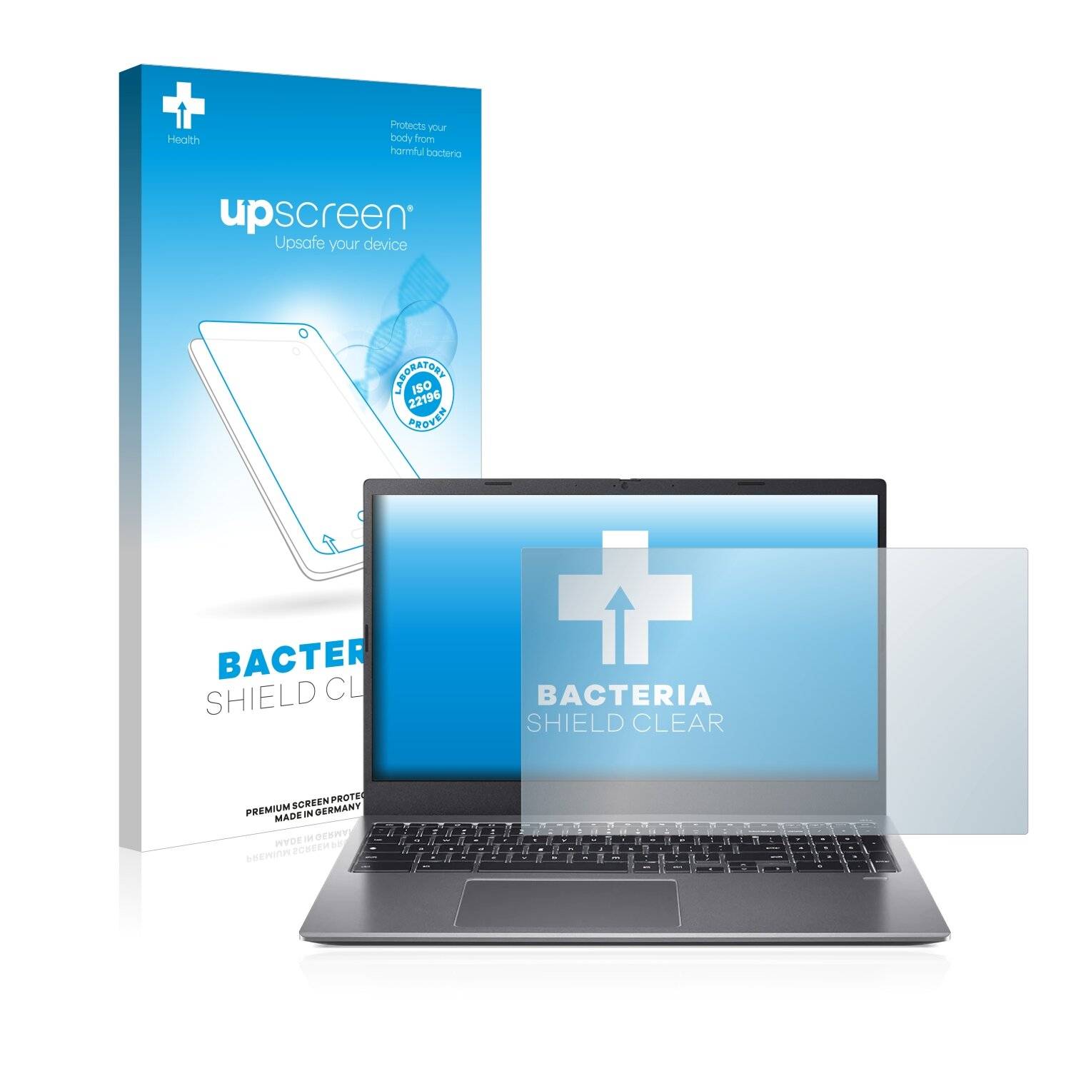 upscreen Bacteria Shield Clear Premium Antibakterielle Displayschutzfolie für Acer